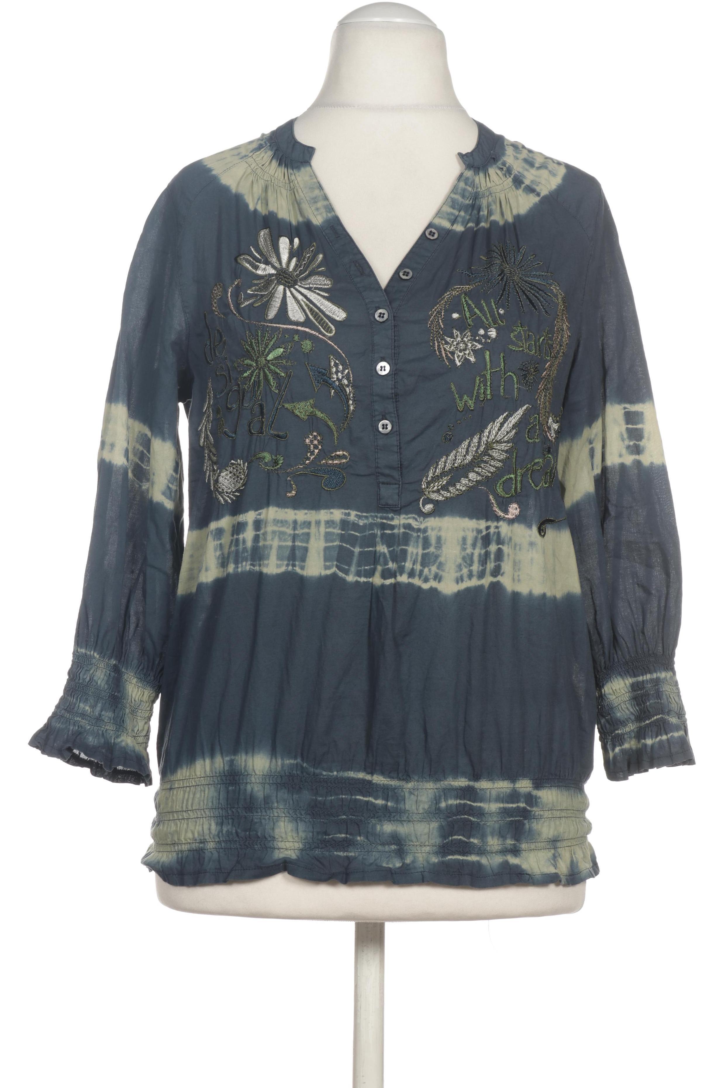 

Desigual Damen Bluse, blau, Gr.
