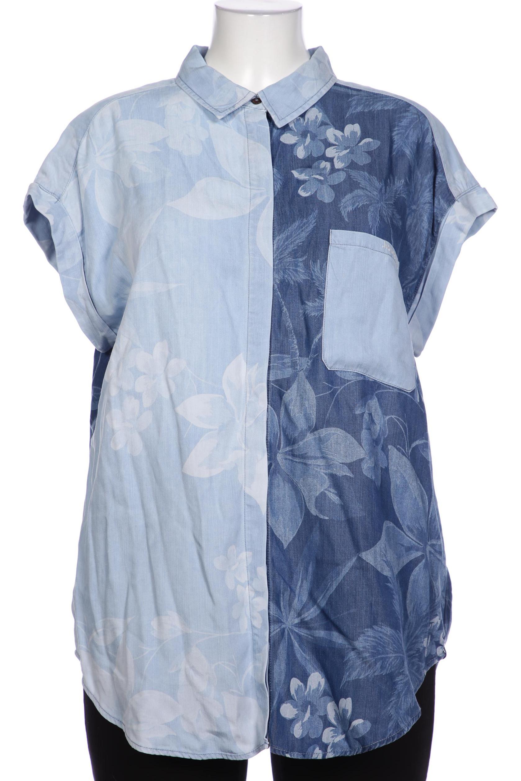 

Desigual Damen Bluse, blau, Gr. 46