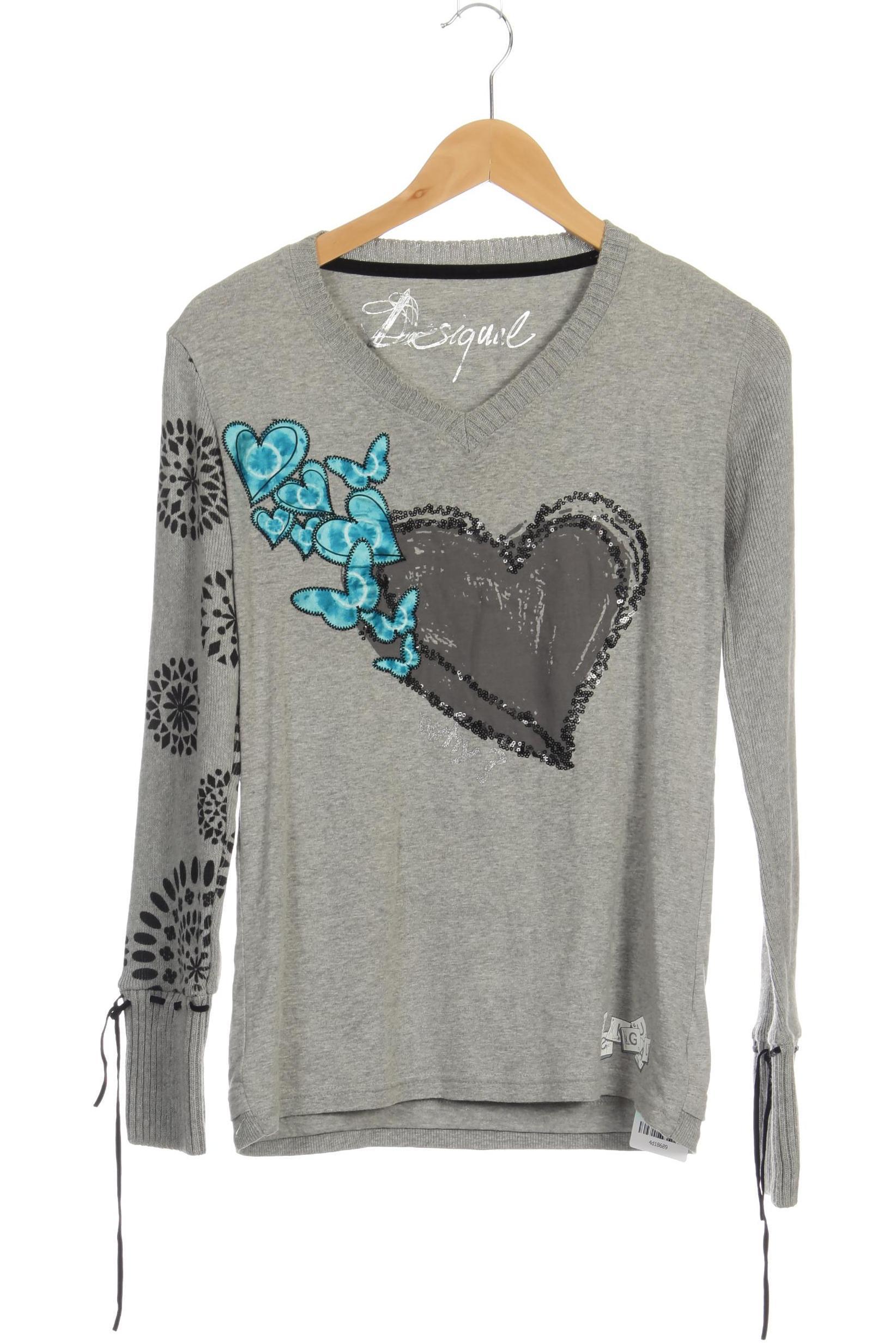 

Desigual Damen Langarmshirt, grau, Gr.