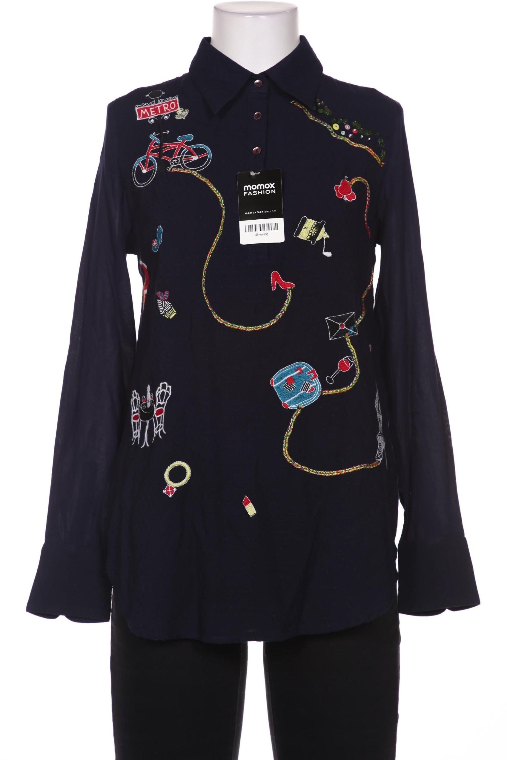 

Desigual Damen Bluse, marineblau, Gr. 34