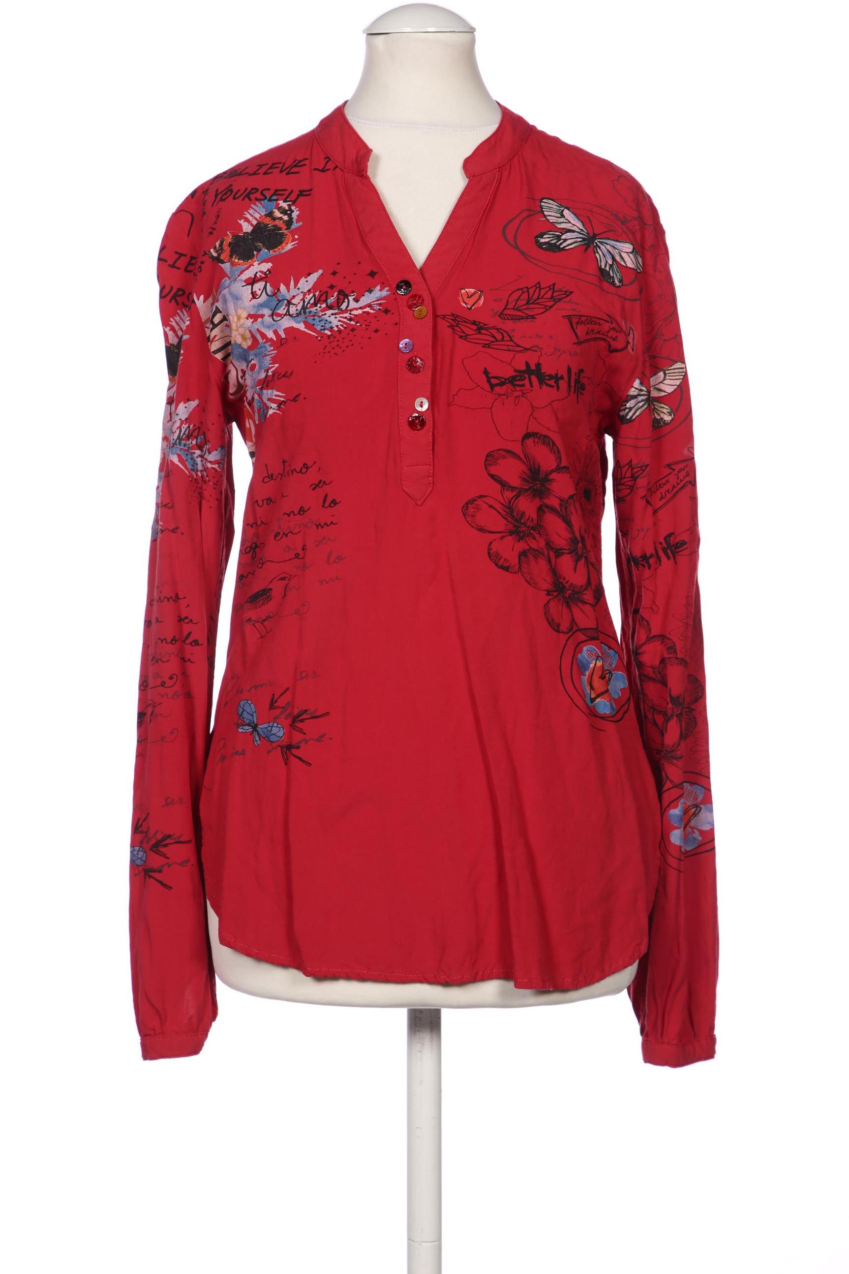 

Desigual Damen Bluse, bordeaux, Gr. 34