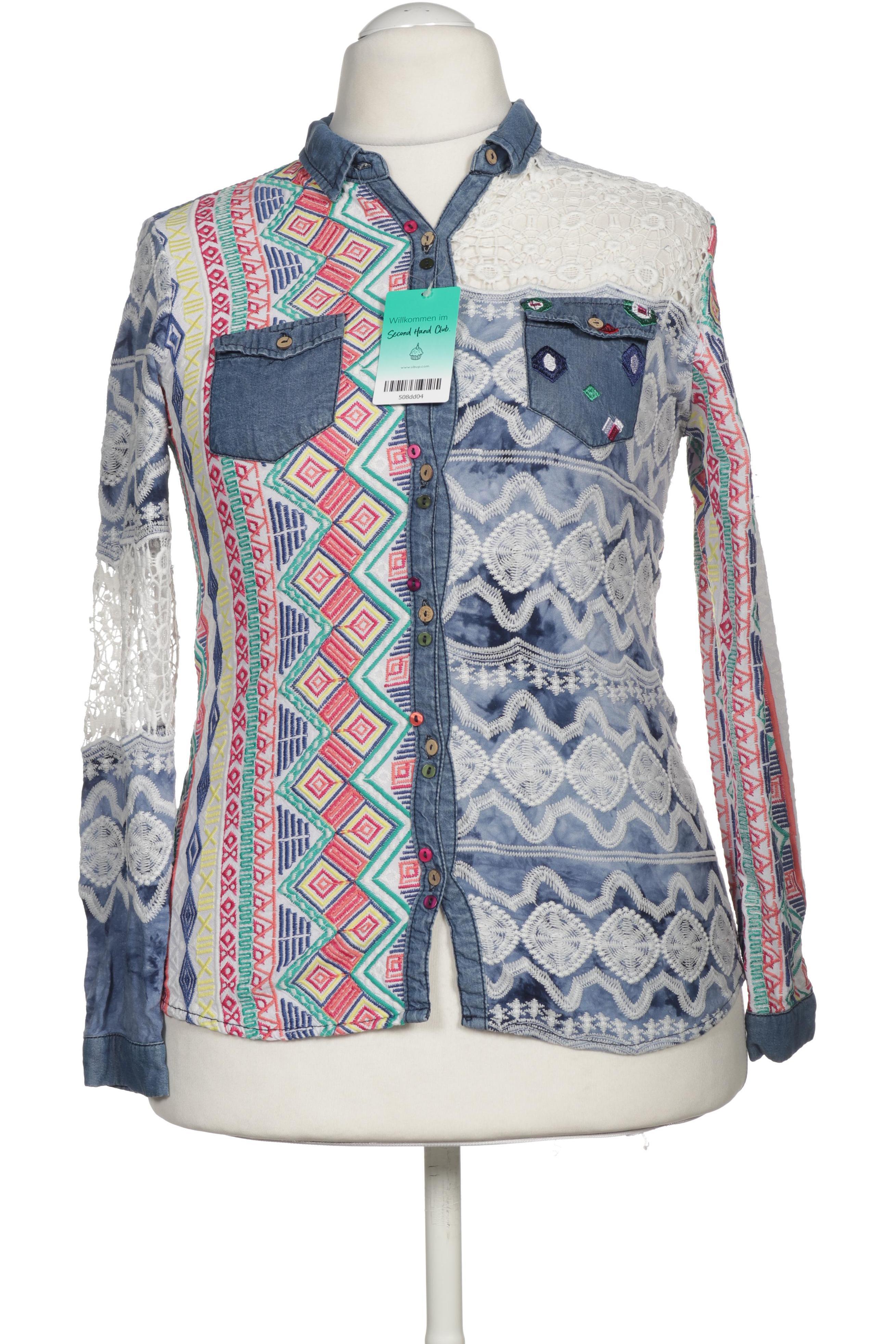 

Desigual Damen Bluse, blau, Gr.