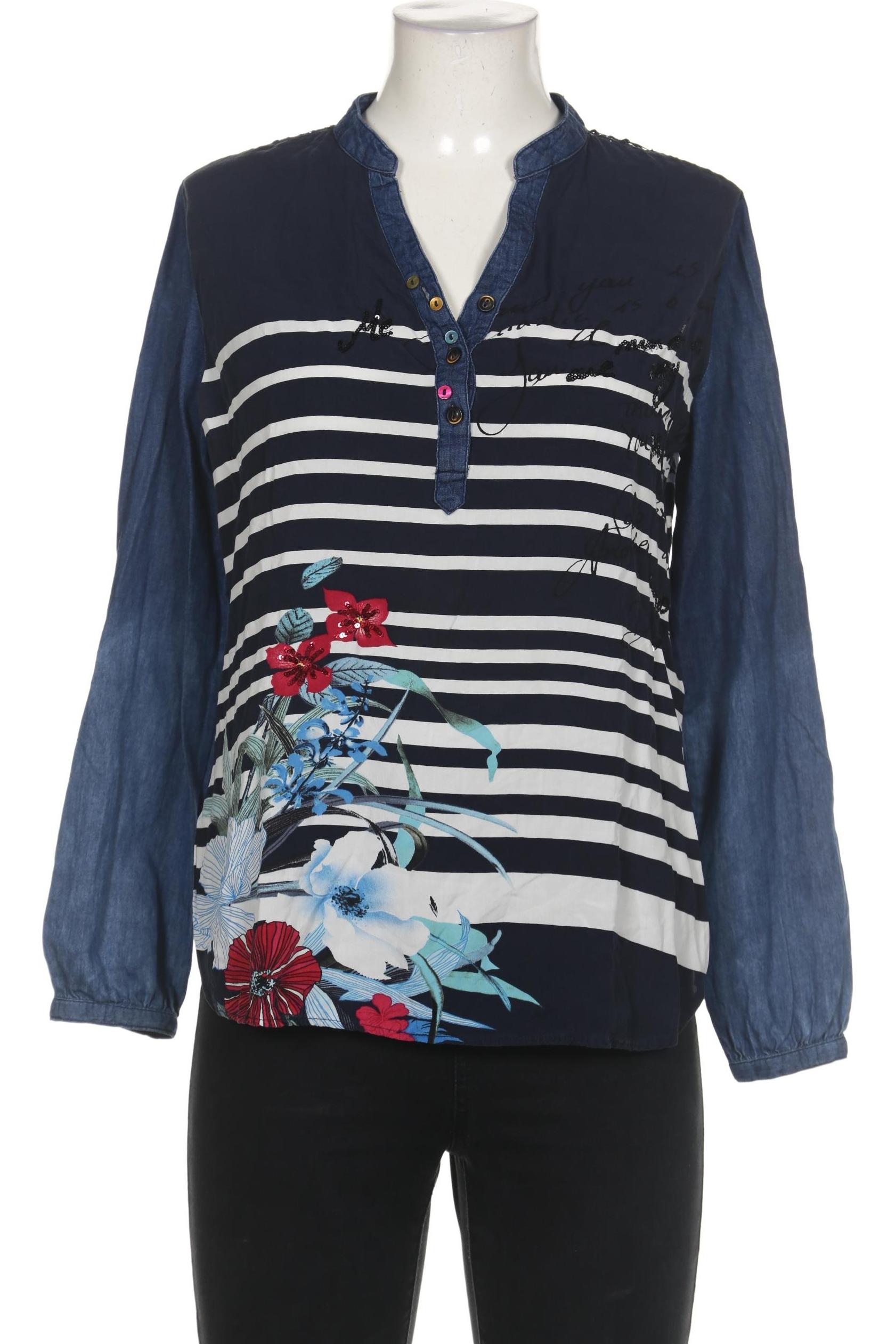 

Desigual Damen Bluse, marineblau, Gr. 42