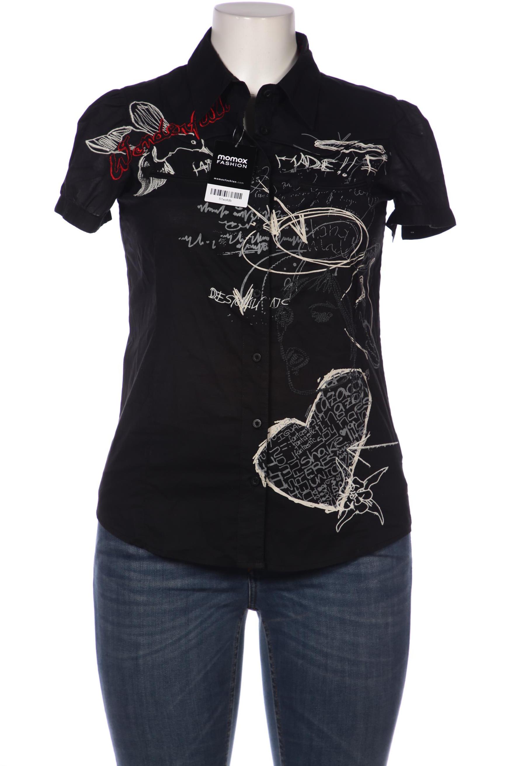 

Desigual Damen Bluse, schwarz, Gr. 42