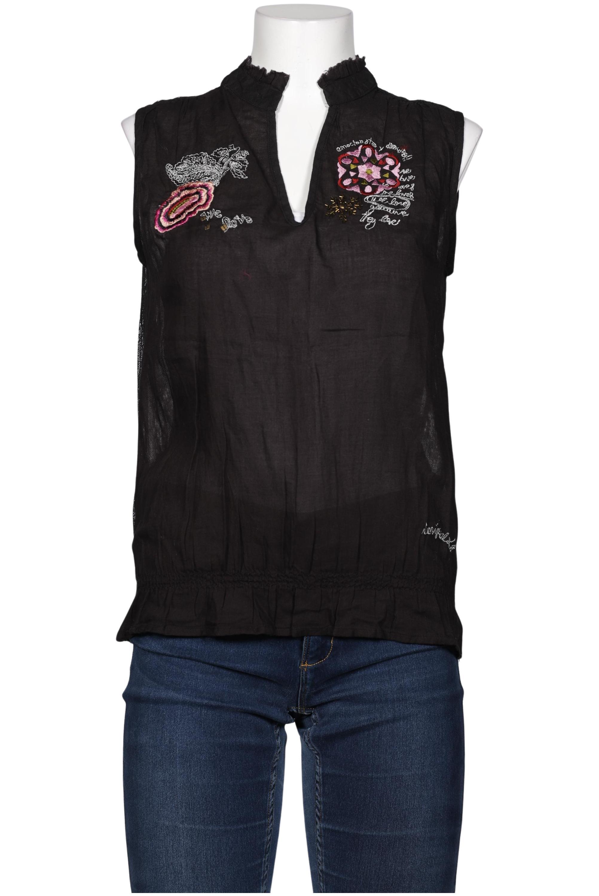 

Desigual Damen Bluse, schwarz, Gr. 42