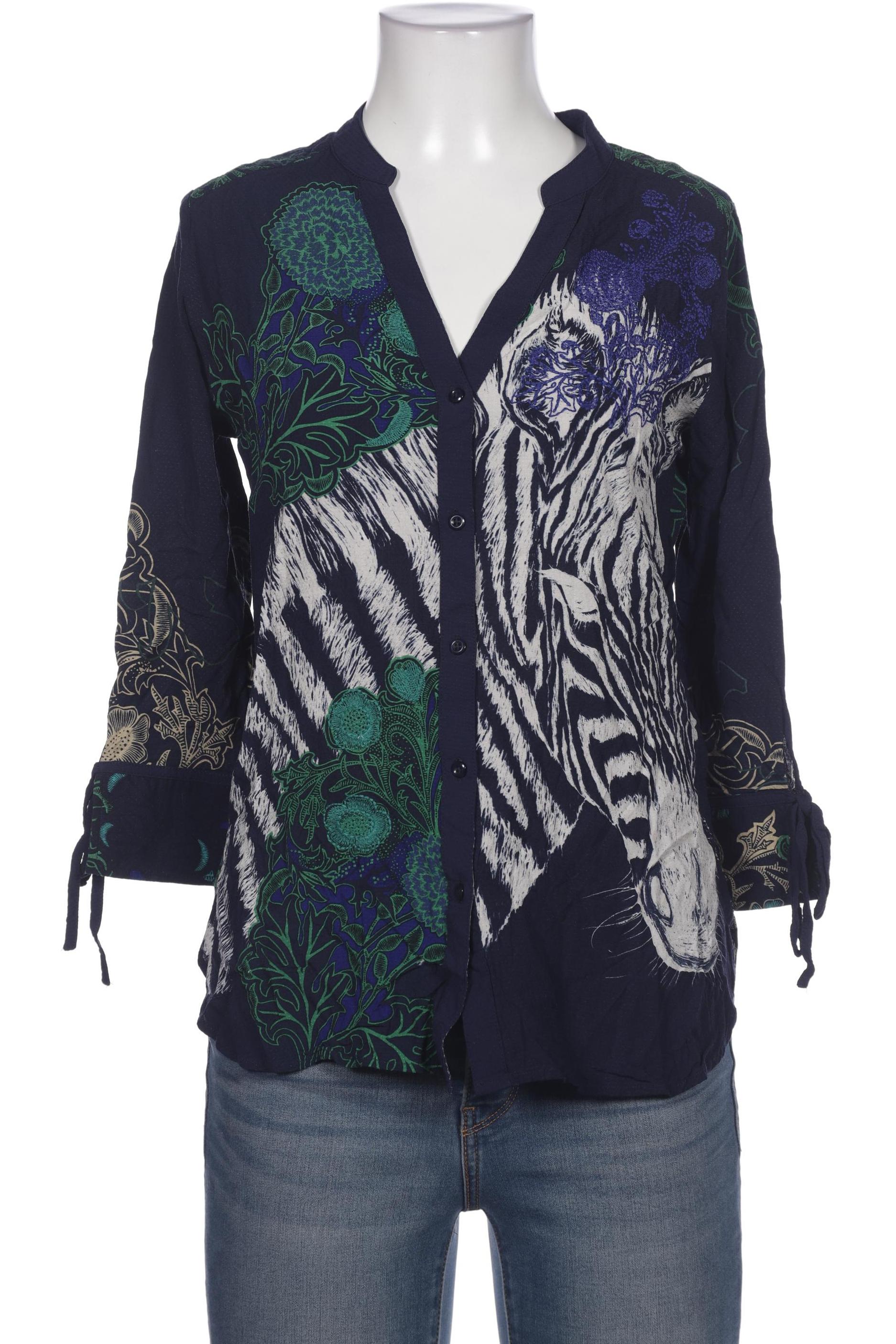 

Desigual Damen Bluse, marineblau, Gr. 36