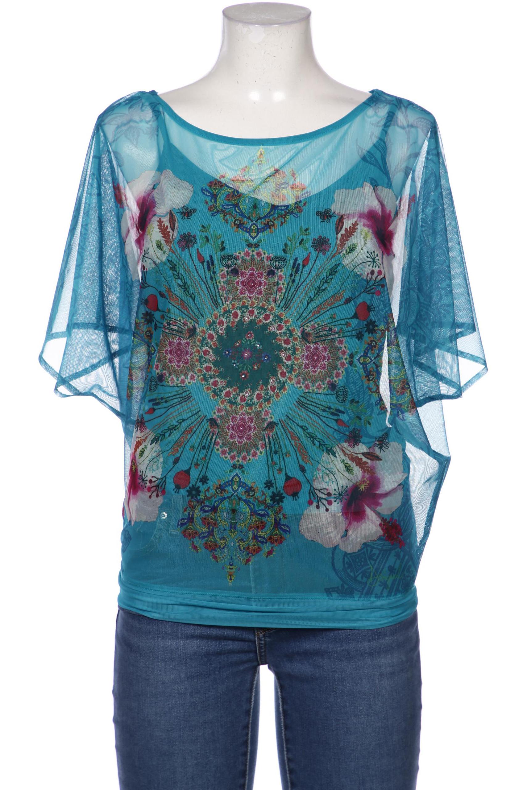 

Desigual Damen Bluse, türkis, Gr. 38