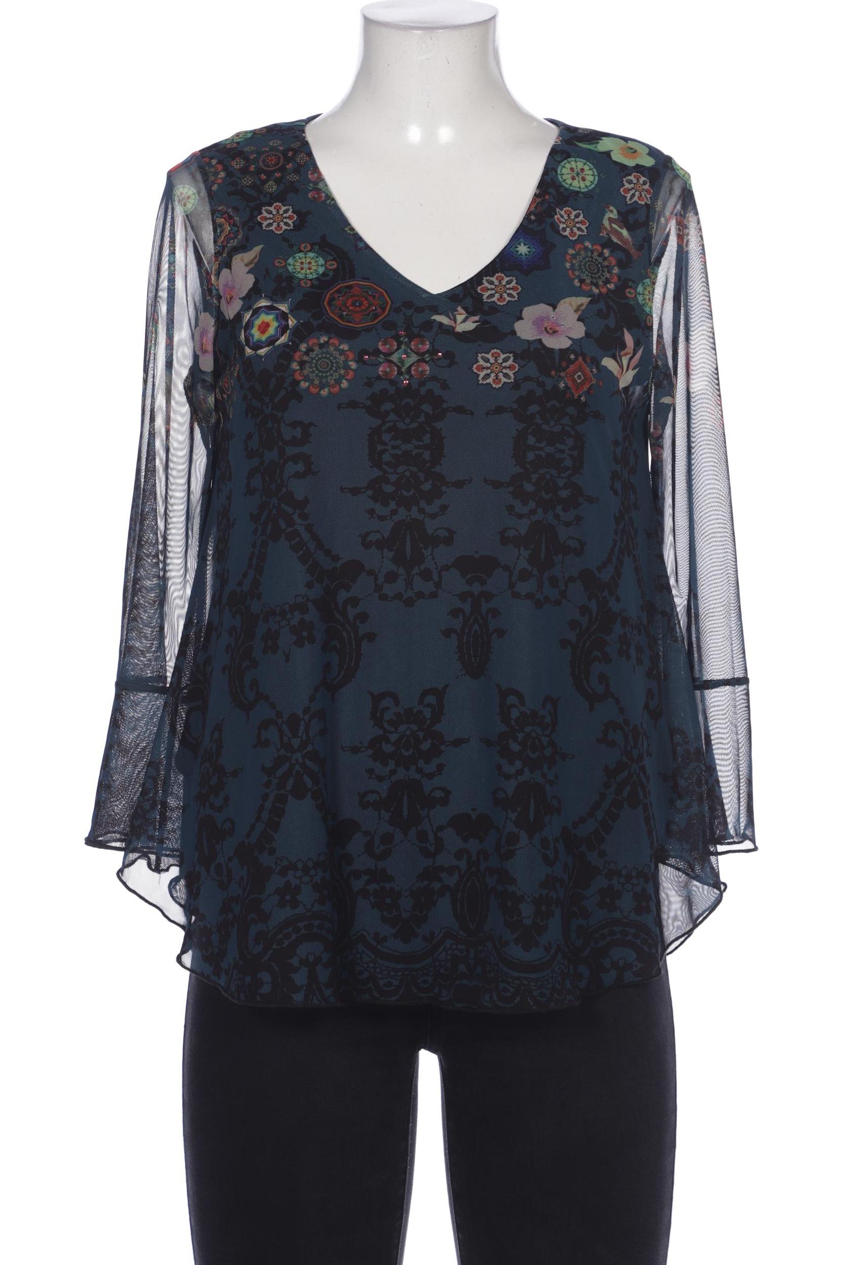 

Desigual Damen Bluse, blau, Gr. 42