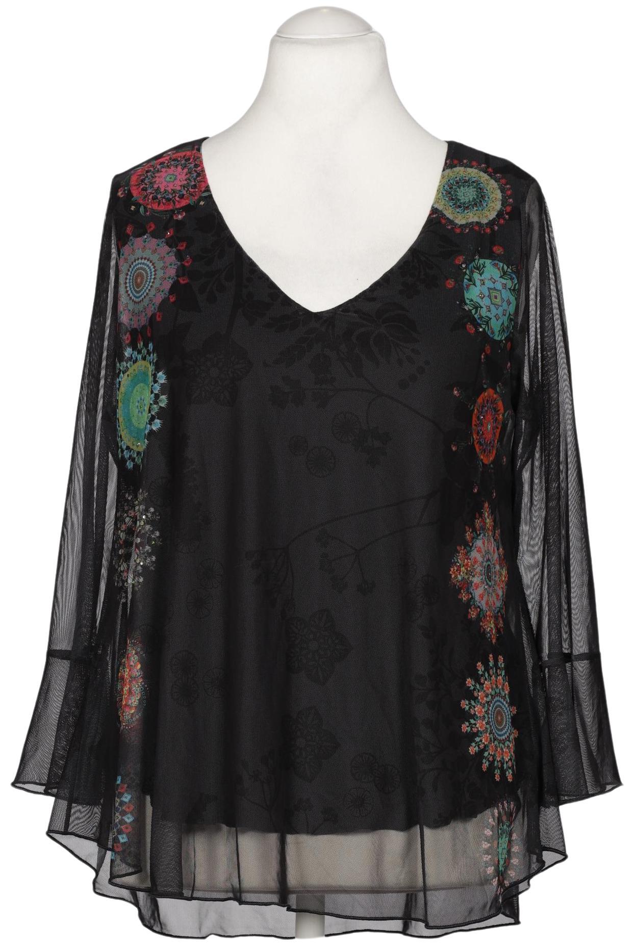 

Desigual Damen Bluse, schwarz, Gr. 46