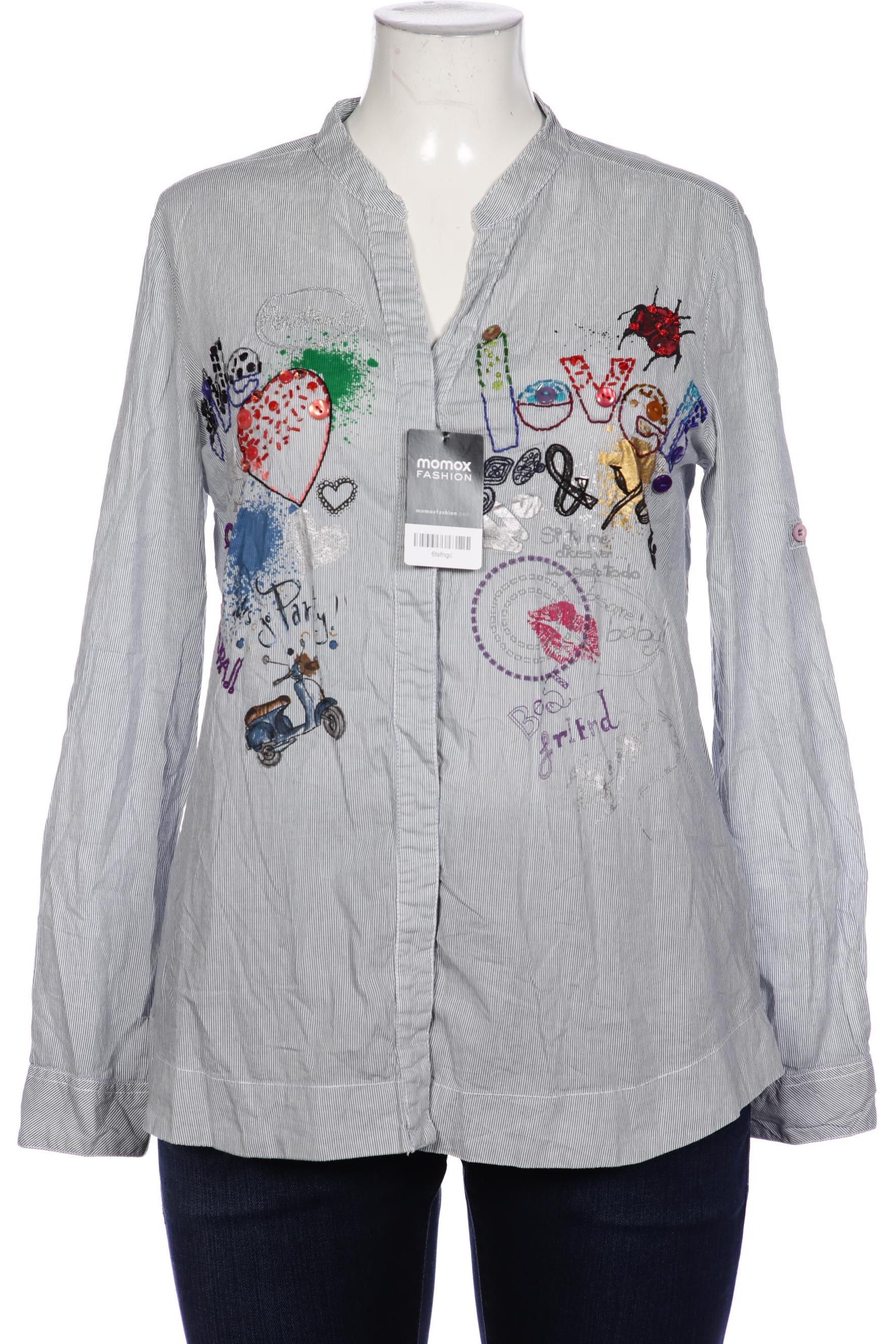 

Desigual Damen Bluse, blau, Gr. 44