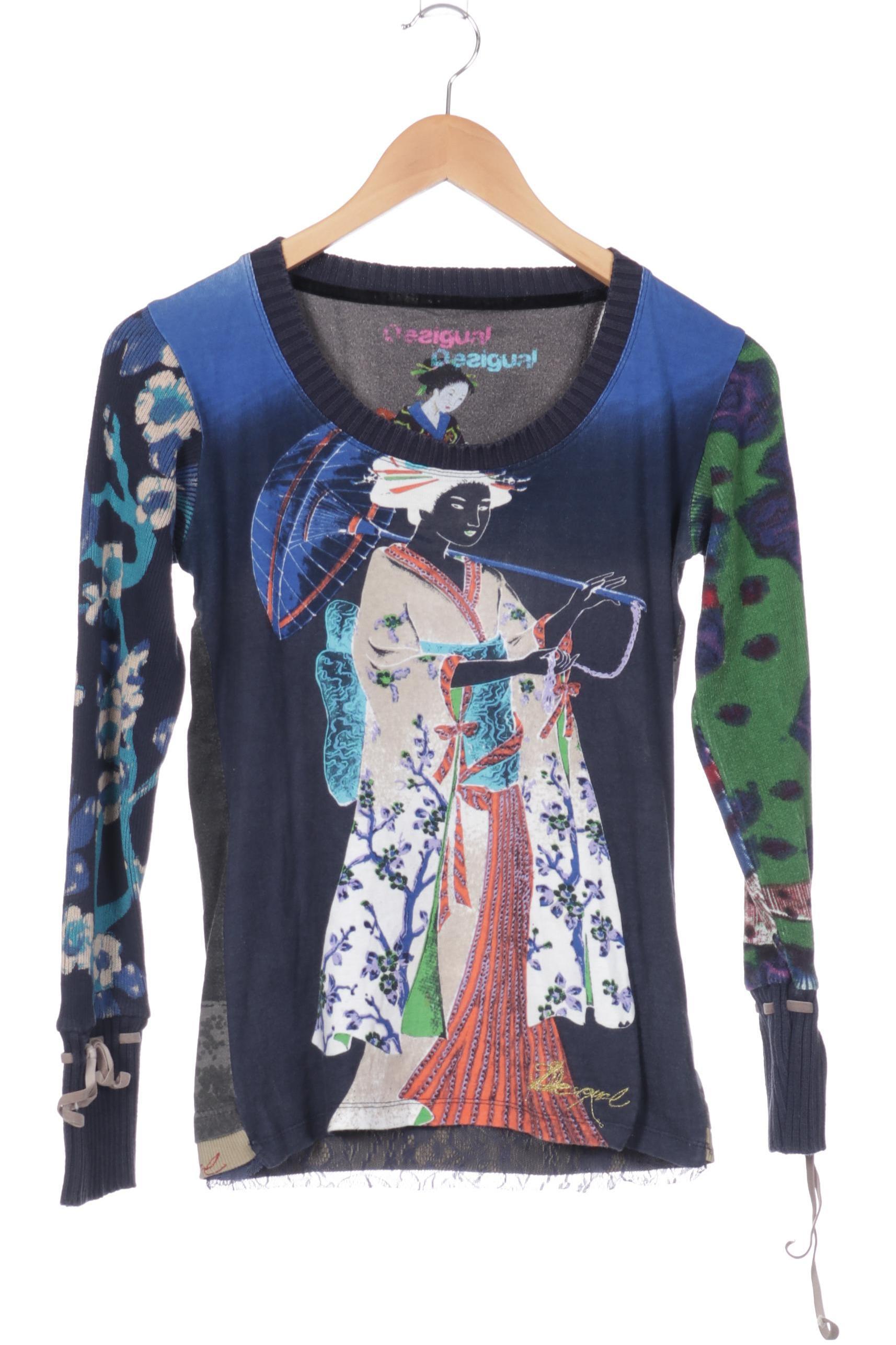 

Desigual Damen Bluse, blau, Gr.
