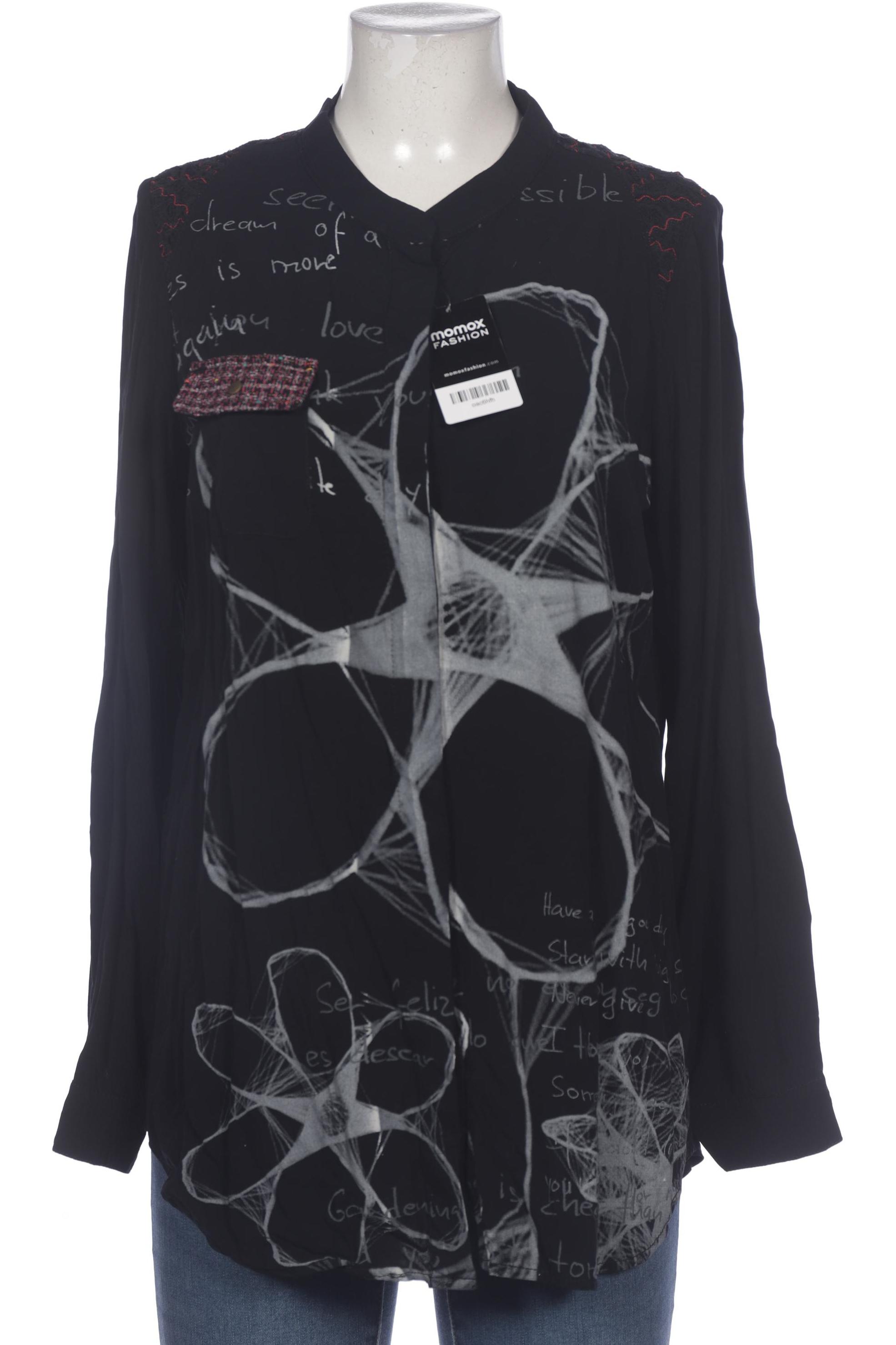 

Desigual Damen Bluse, schwarz, Gr. 42