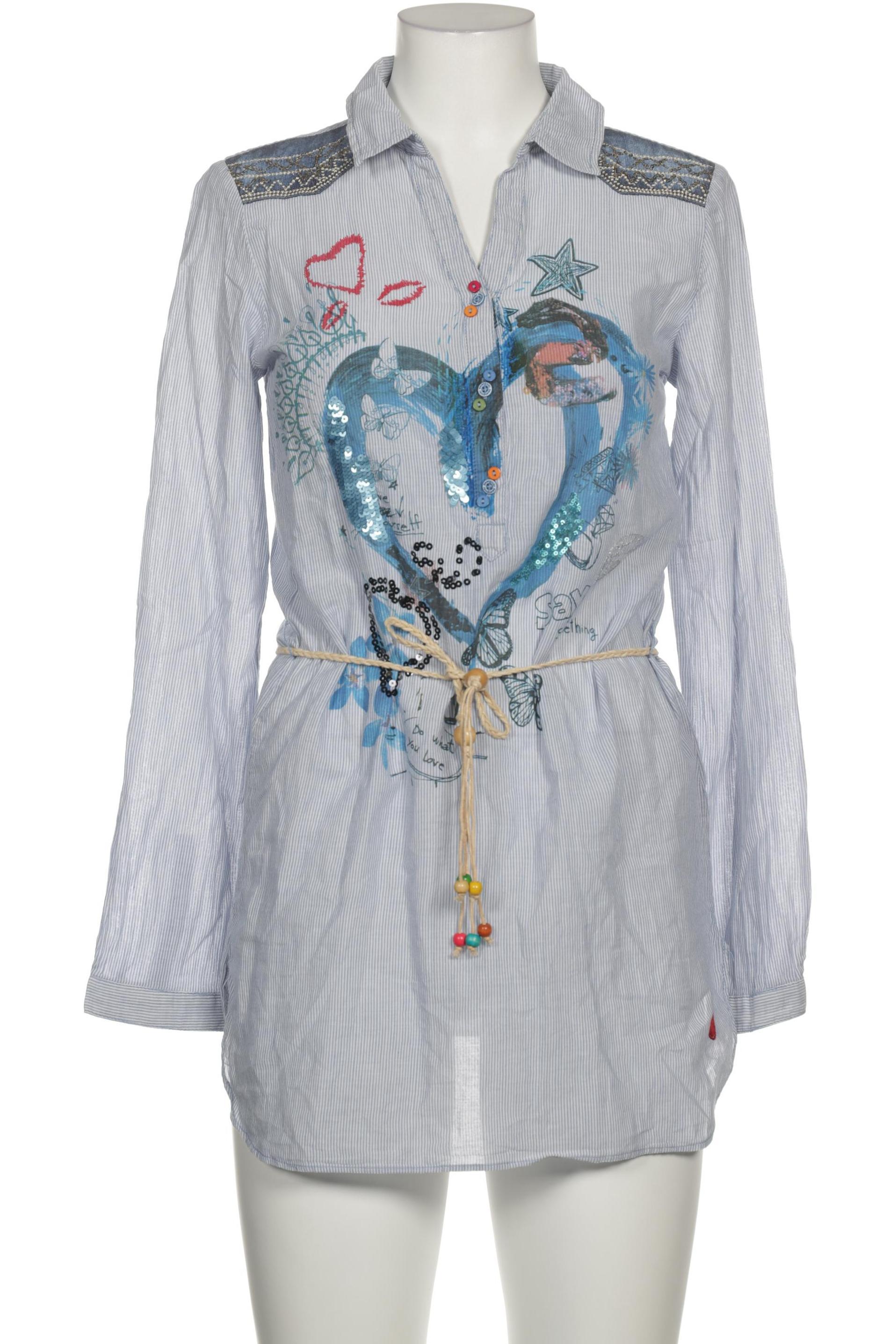 

Desigual Damen Bluse, blau, Gr. 42