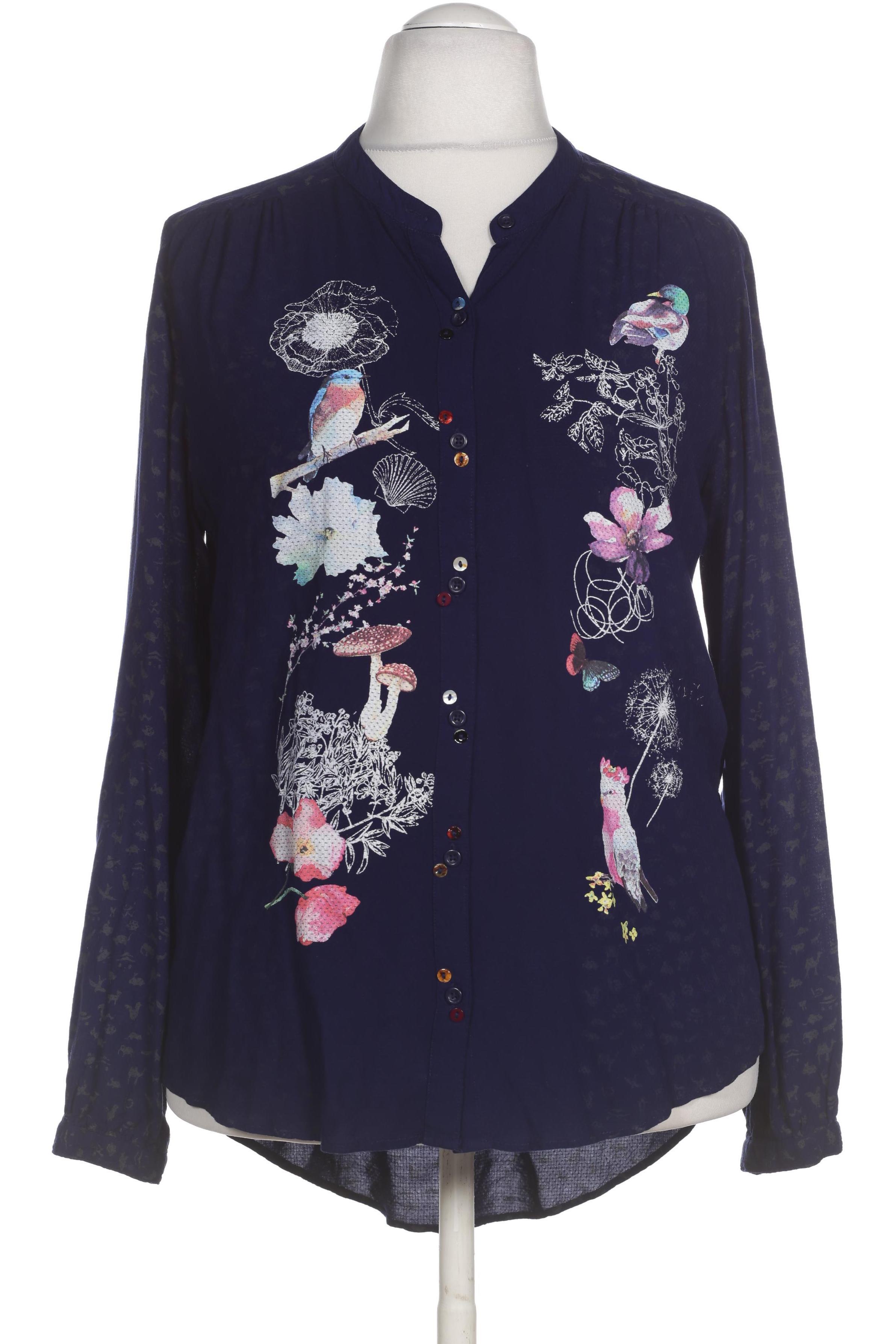 

Desigual Damen Bluse, blau, Gr.