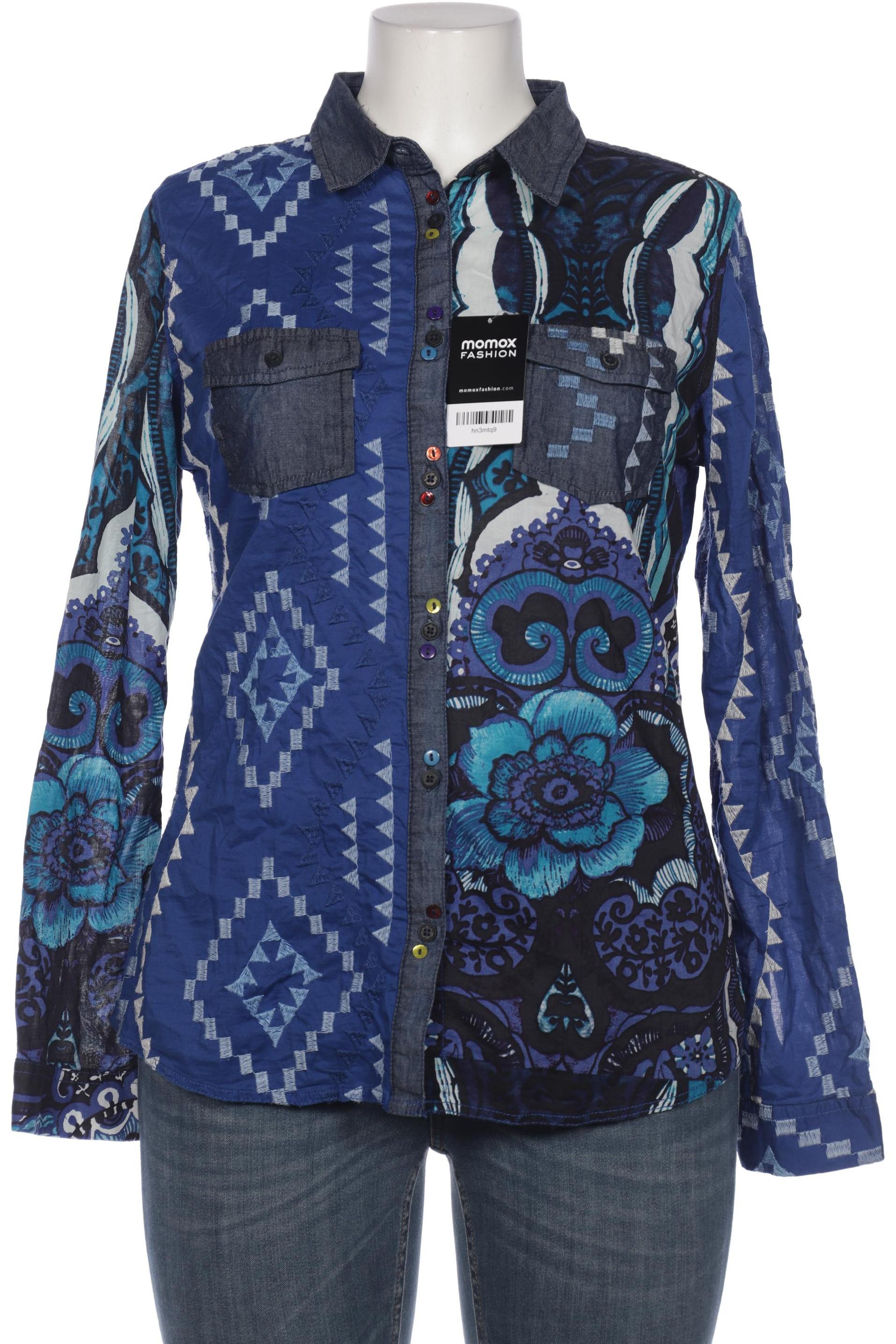 

Desigual Damen Bluse, blau, Gr. 44