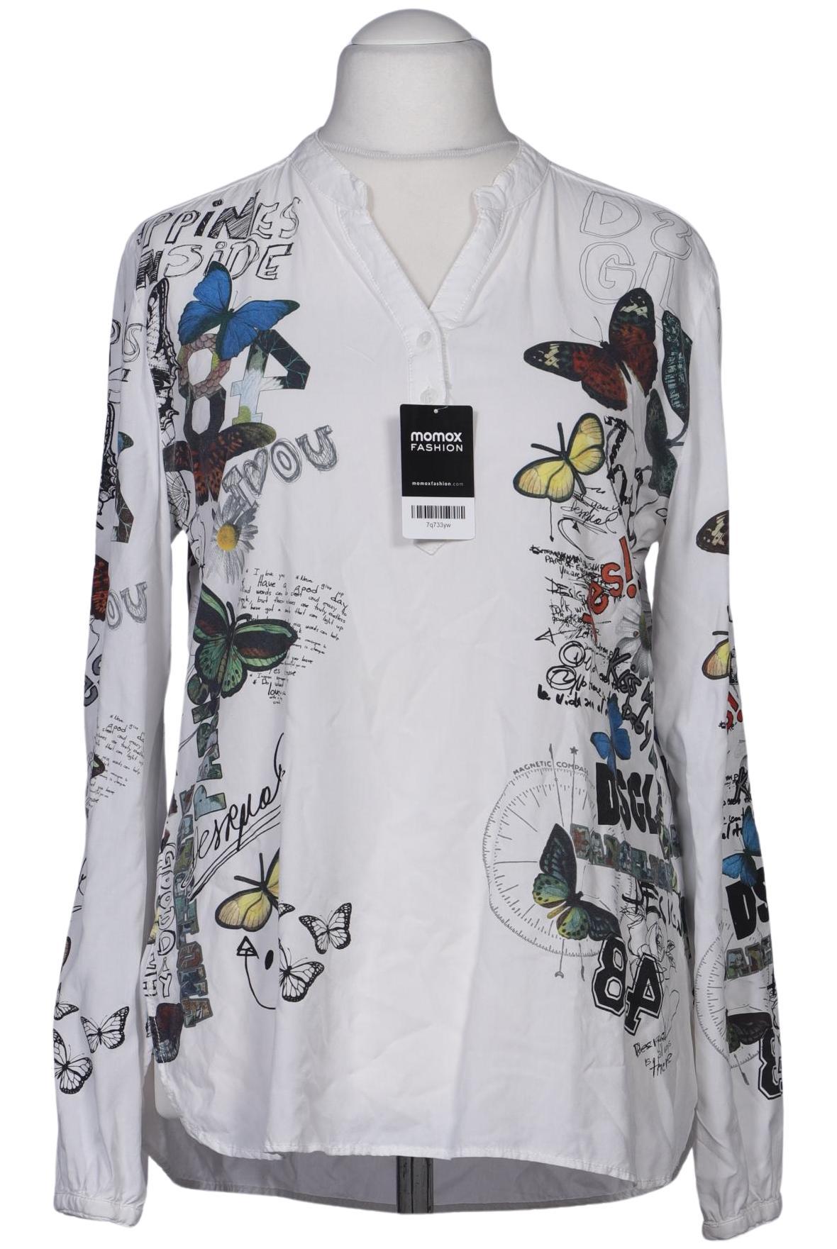 

Desigual Damen Bluse, weiß, Gr. 44