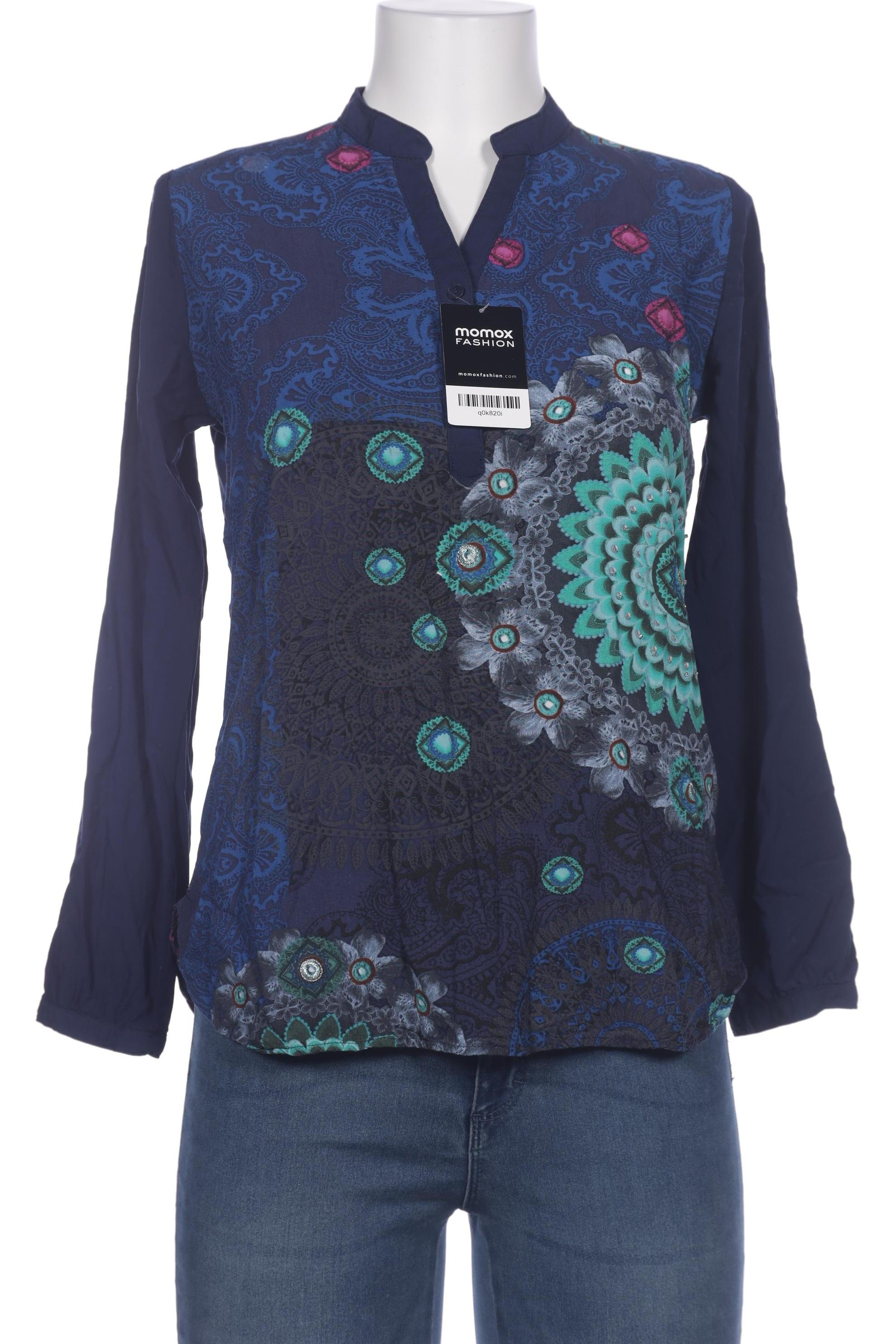 

Desigual Damen Bluse, blau, Gr. 42