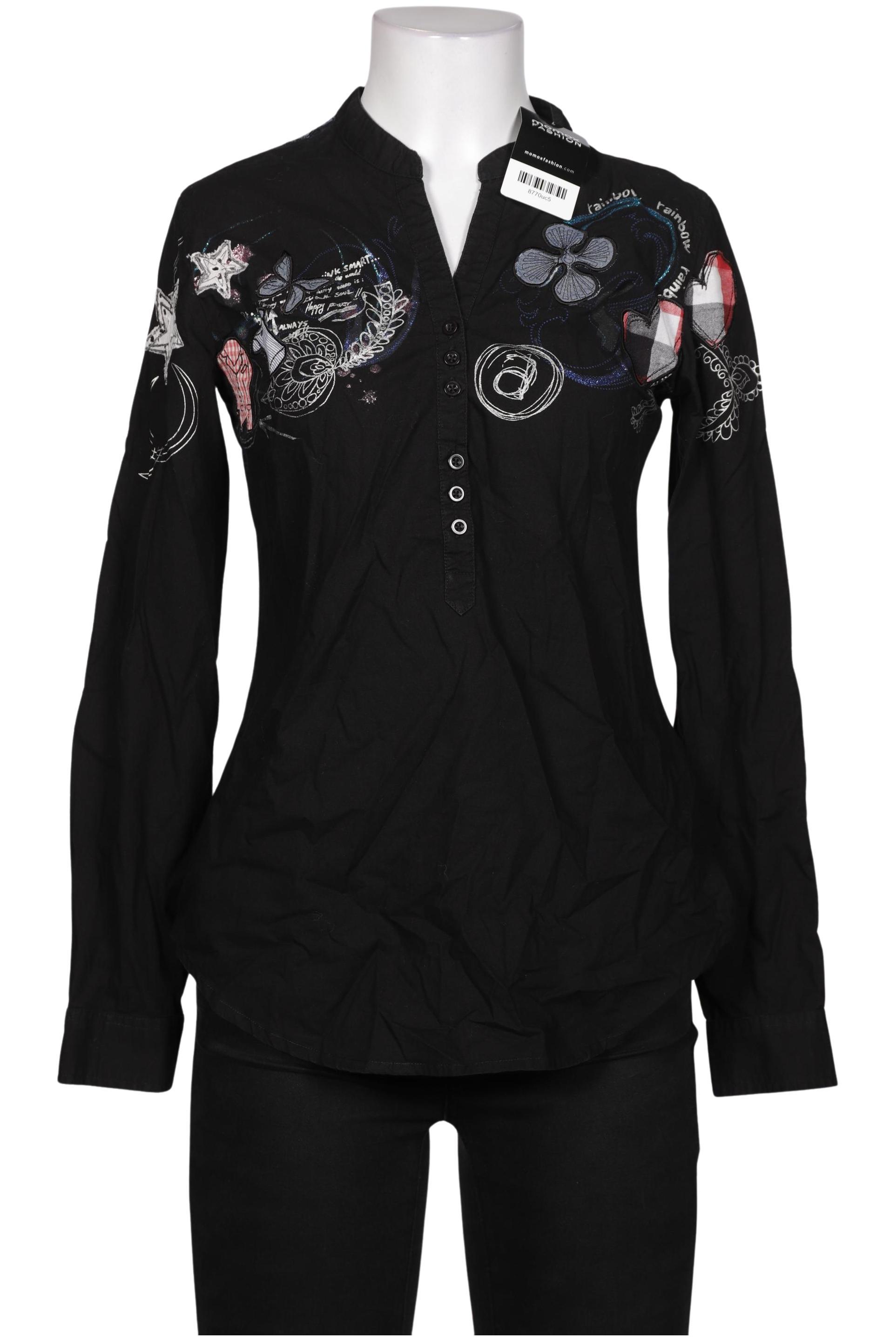 

Desigual Damen Bluse, schwarz, Gr. 34