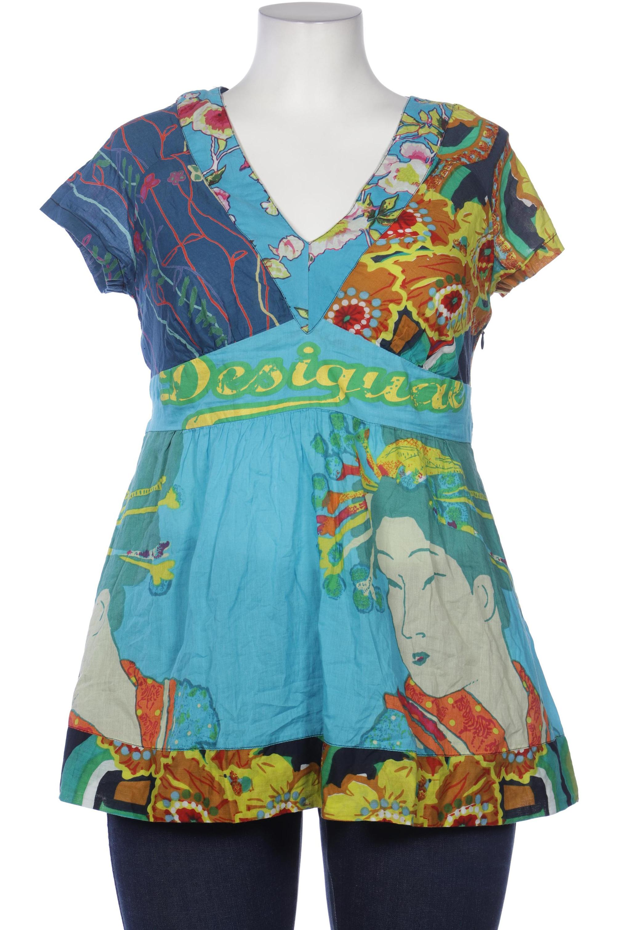 

Desigual Damen Bluse, blau, Gr. 44