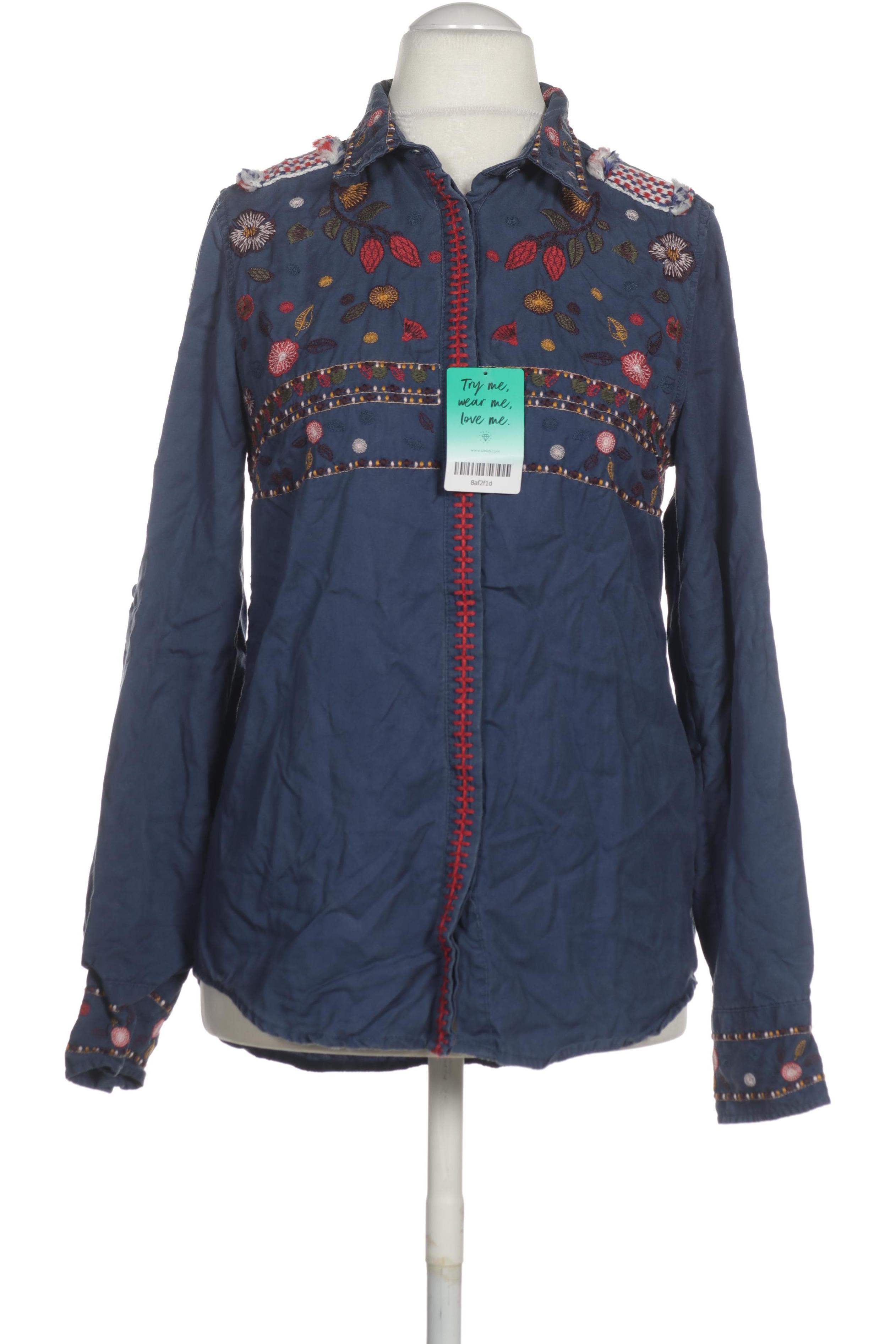 

Desigual Damen Bluse, blau, Gr.