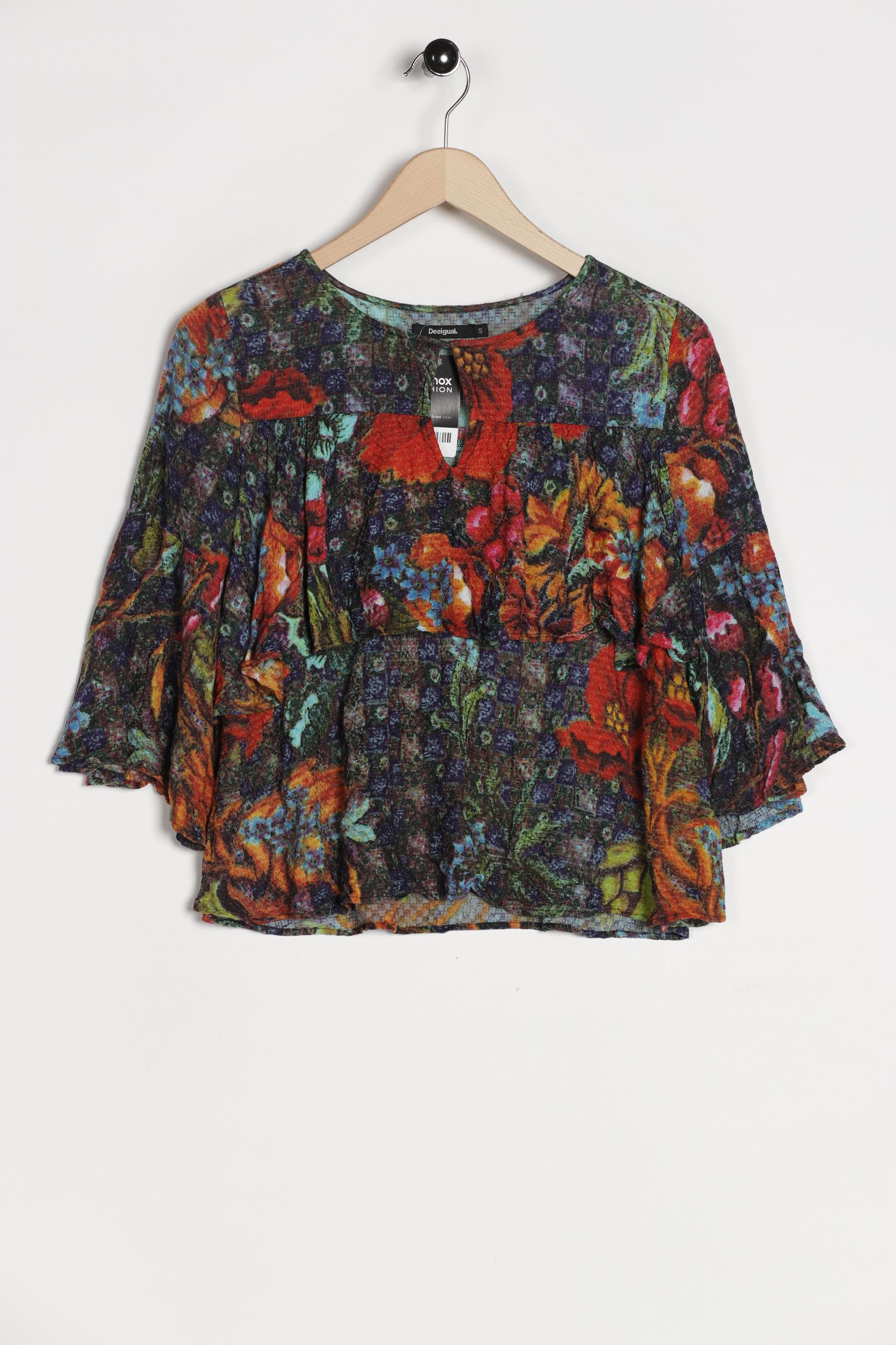 

Desigual Damen Bluse, mehrfarbig, Gr. 36