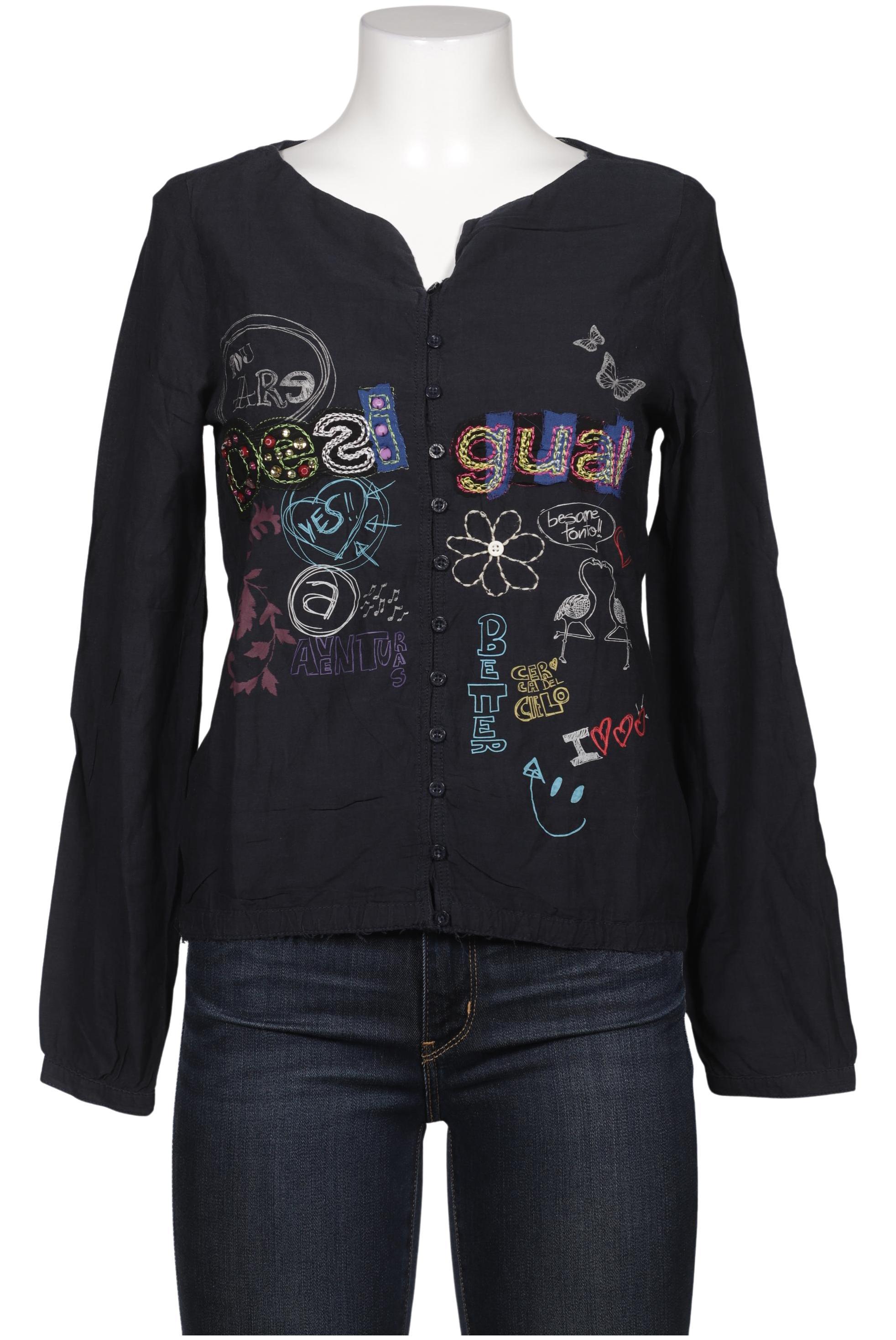 

Desigual Damen Bluse, marineblau, Gr. 38