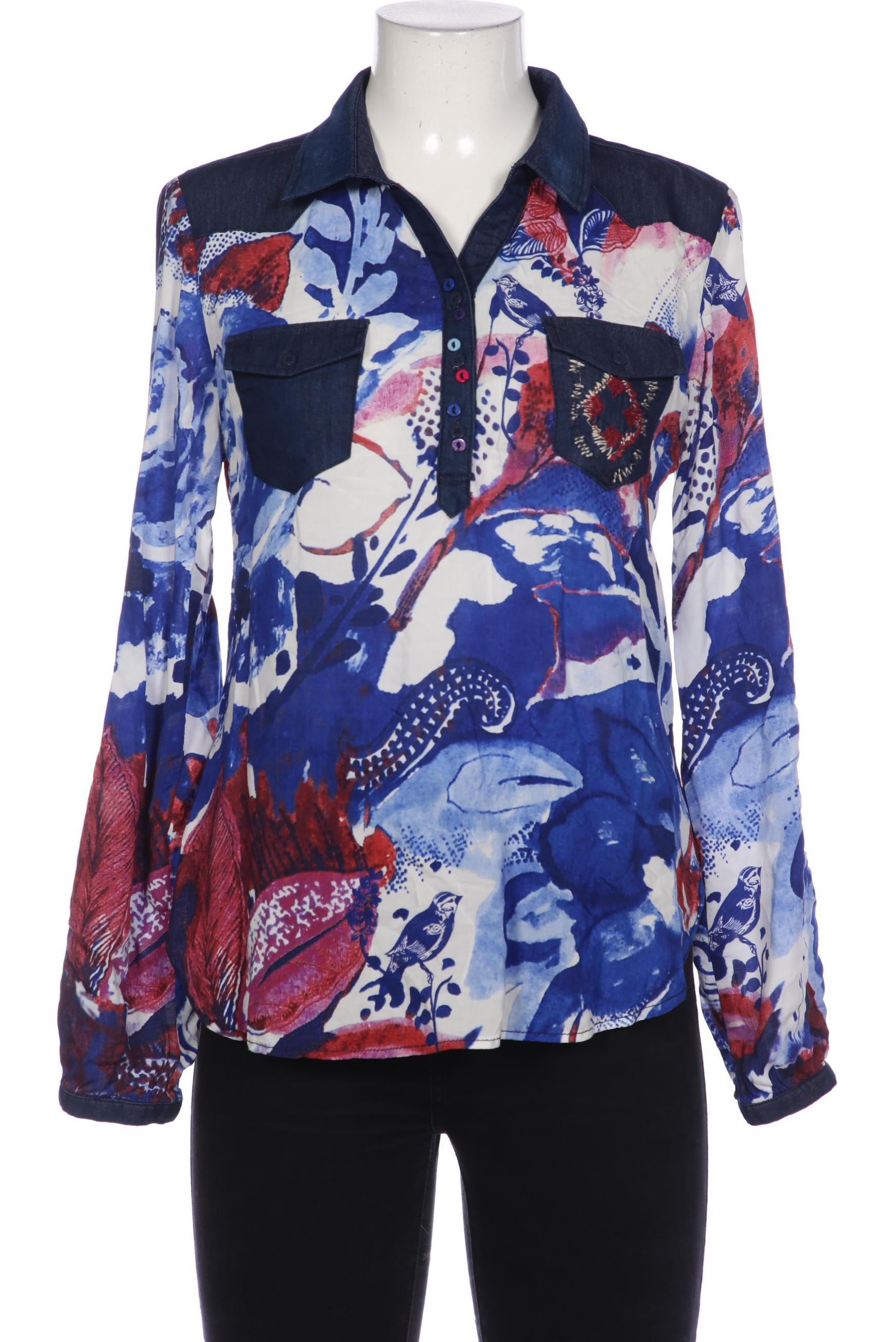

Desigual Damen Bluse, blau, Gr. 38