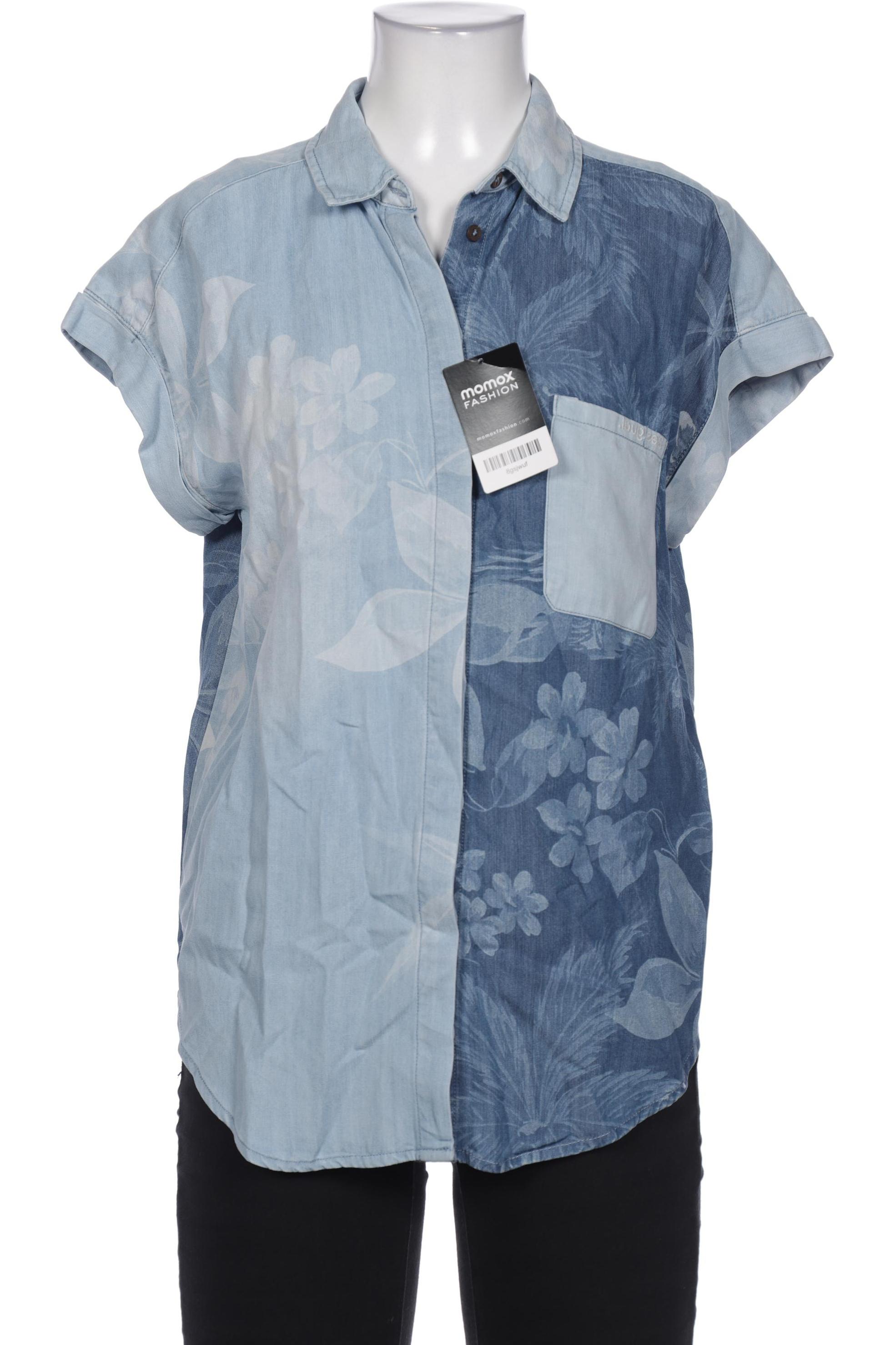 

Desigual Damen Bluse, blau, Gr. 36