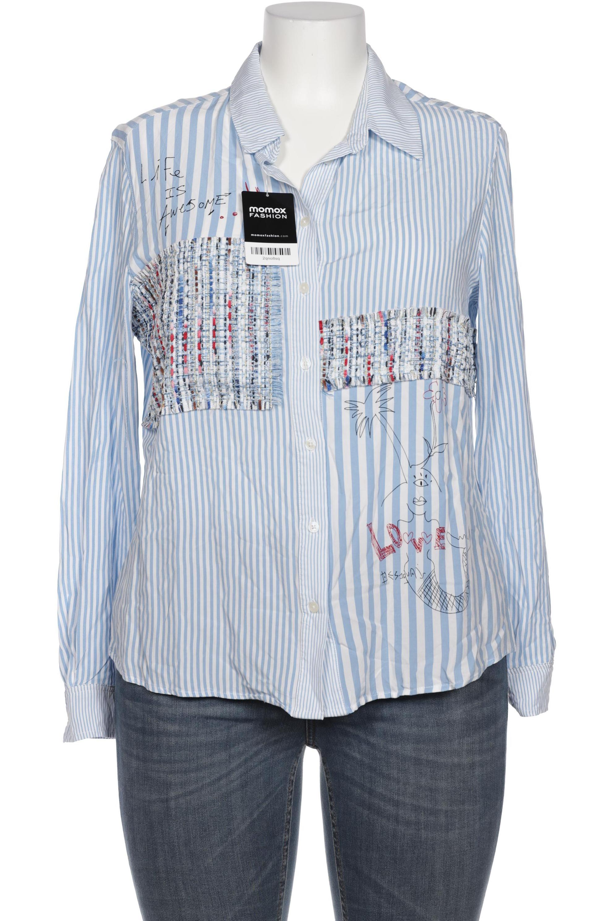 

Desigual Damen Bluse, blau, Gr. 44