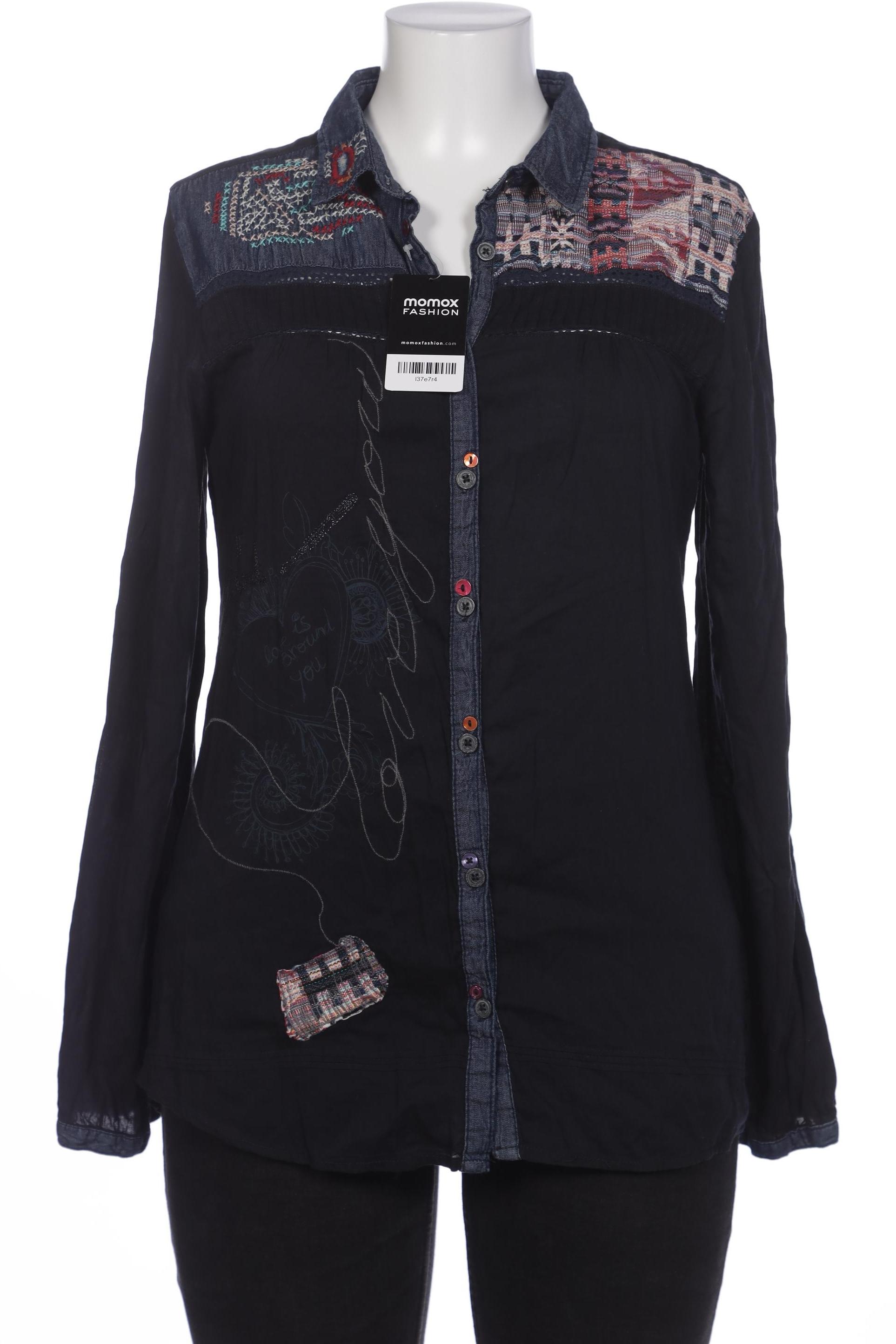 

Desigual Damen Bluse, marineblau, Gr. 44