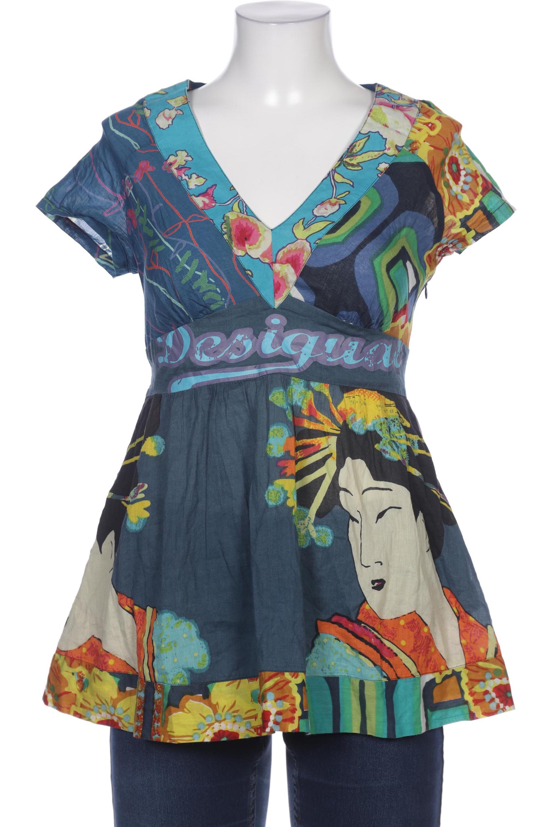 

Desigual Damen Bluse, blau, Gr. 38