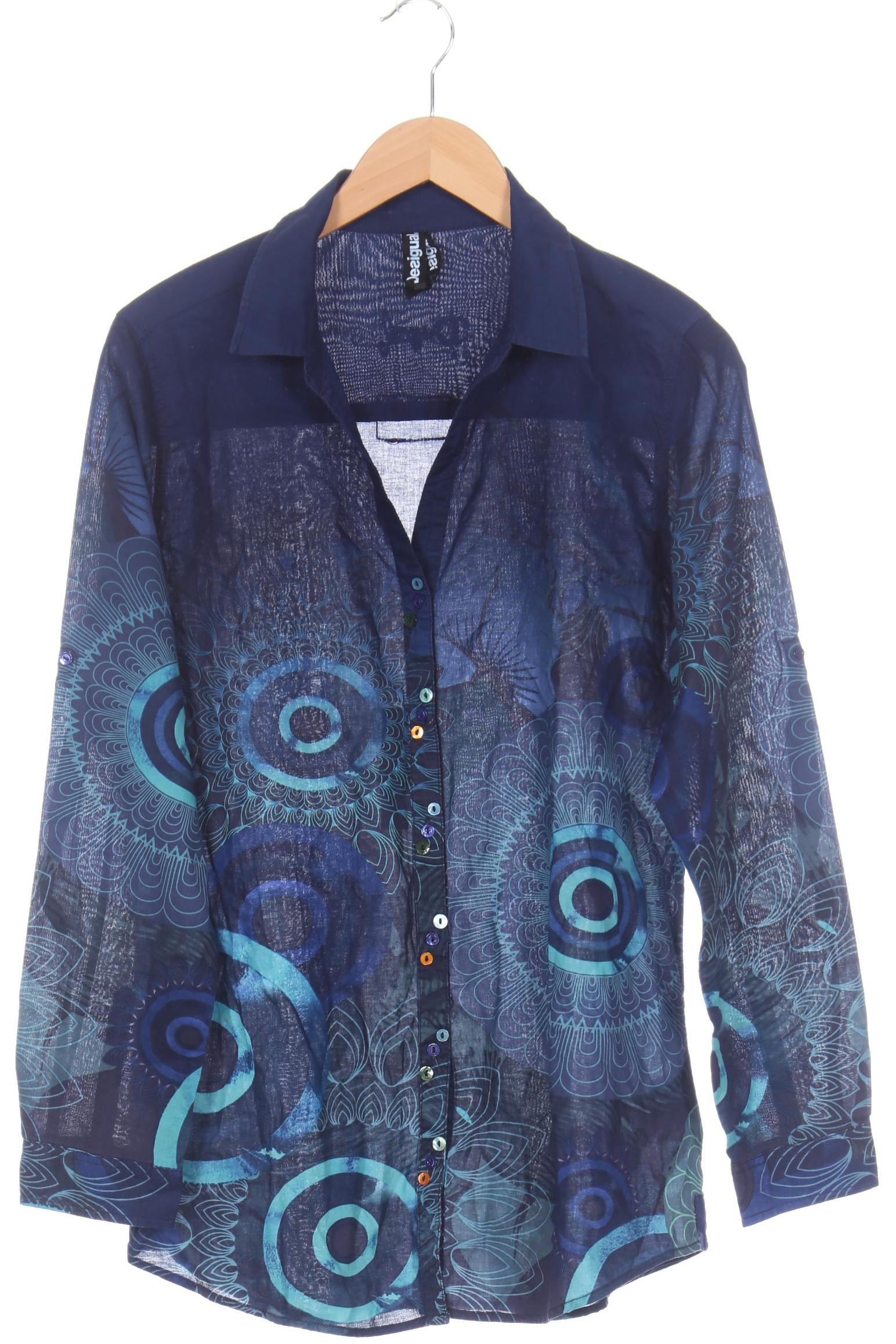 

Desigual Damen Bluse, blau, Gr. 46