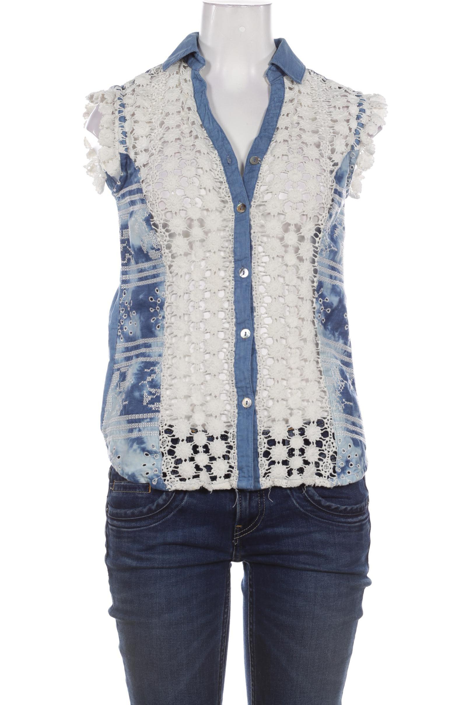 

Desigual Damen Bluse, blau, Gr.