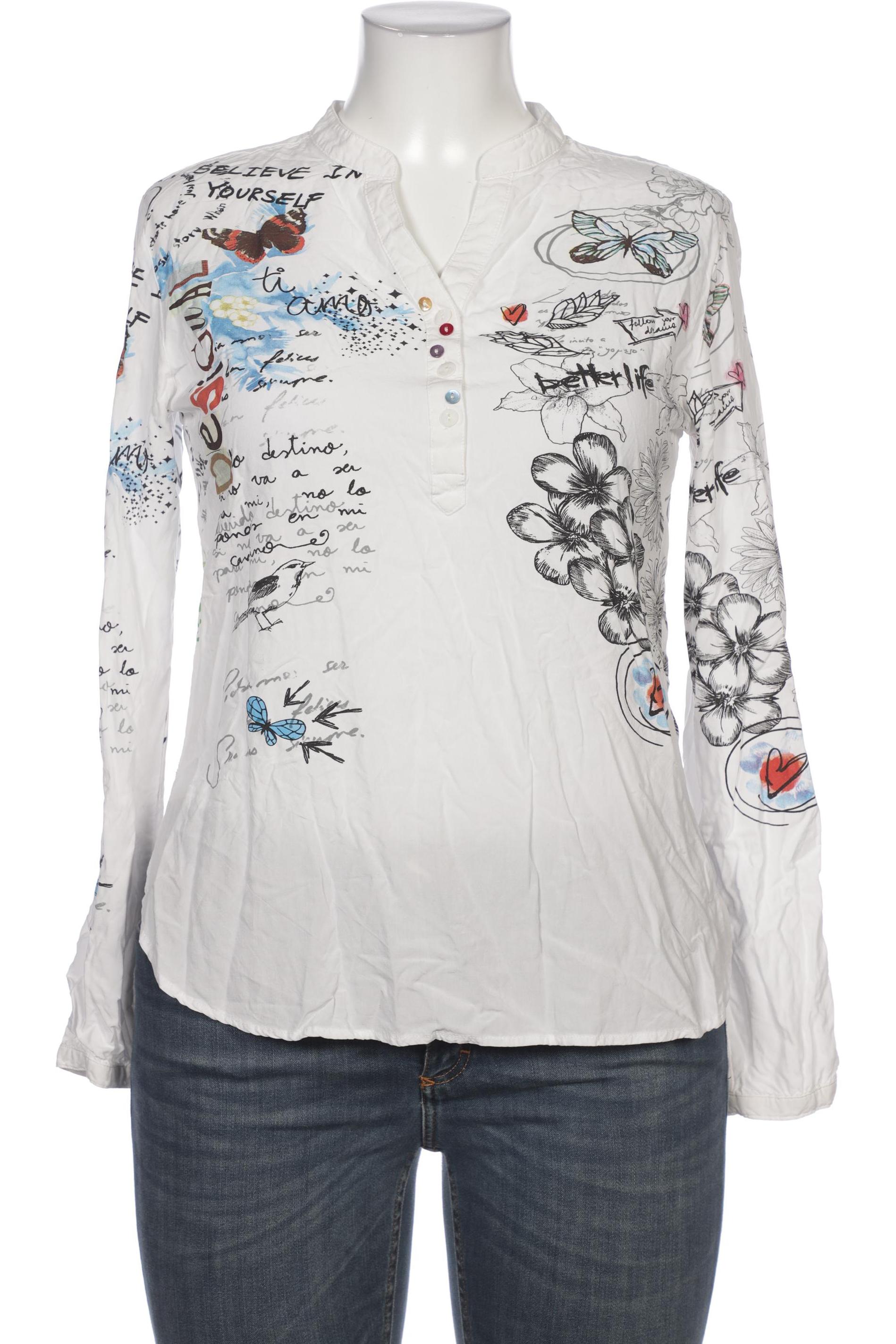 

Desigual Damen Bluse, weiß, Gr. 42