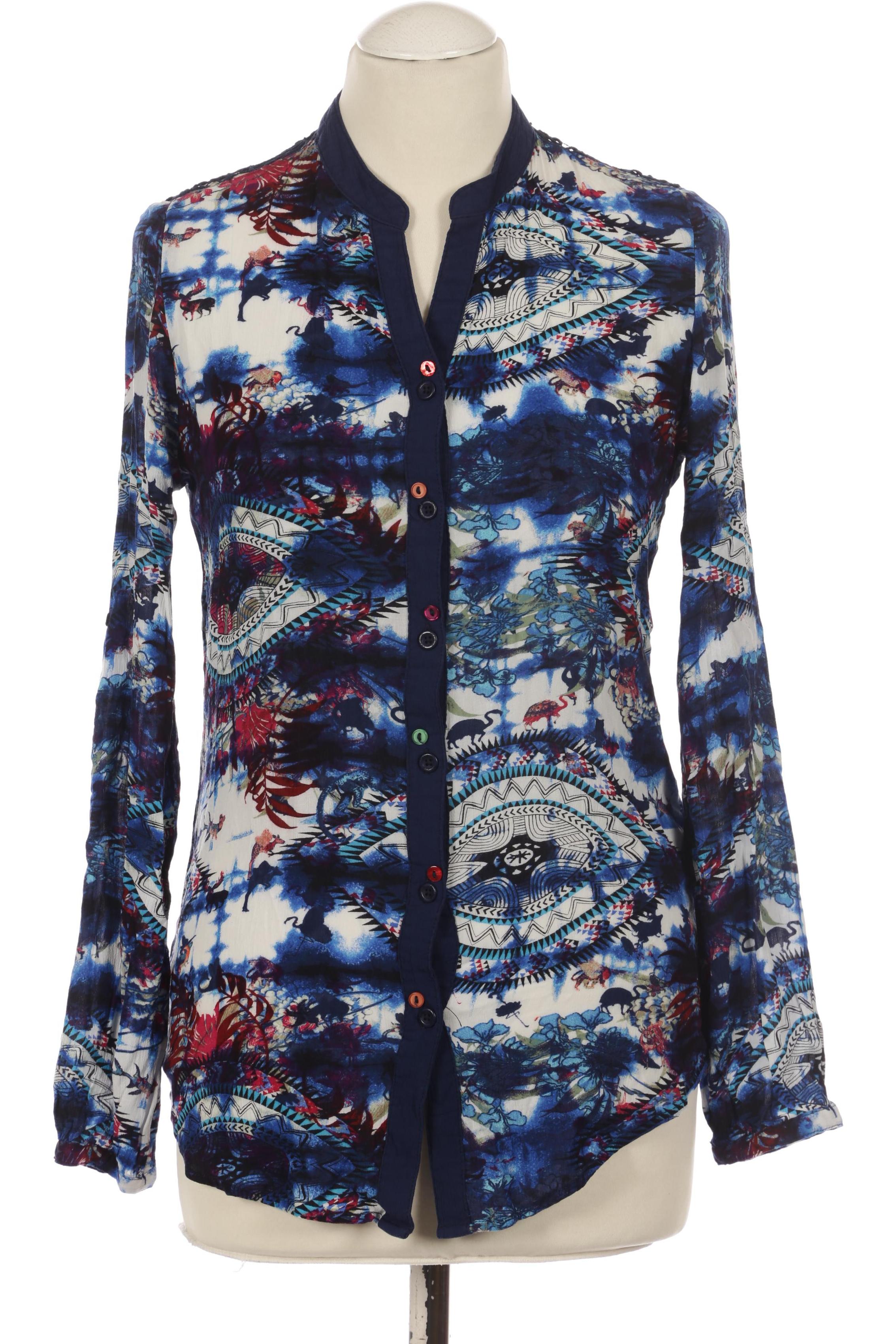 

Desigual Damen Bluse, blau, Gr. 34