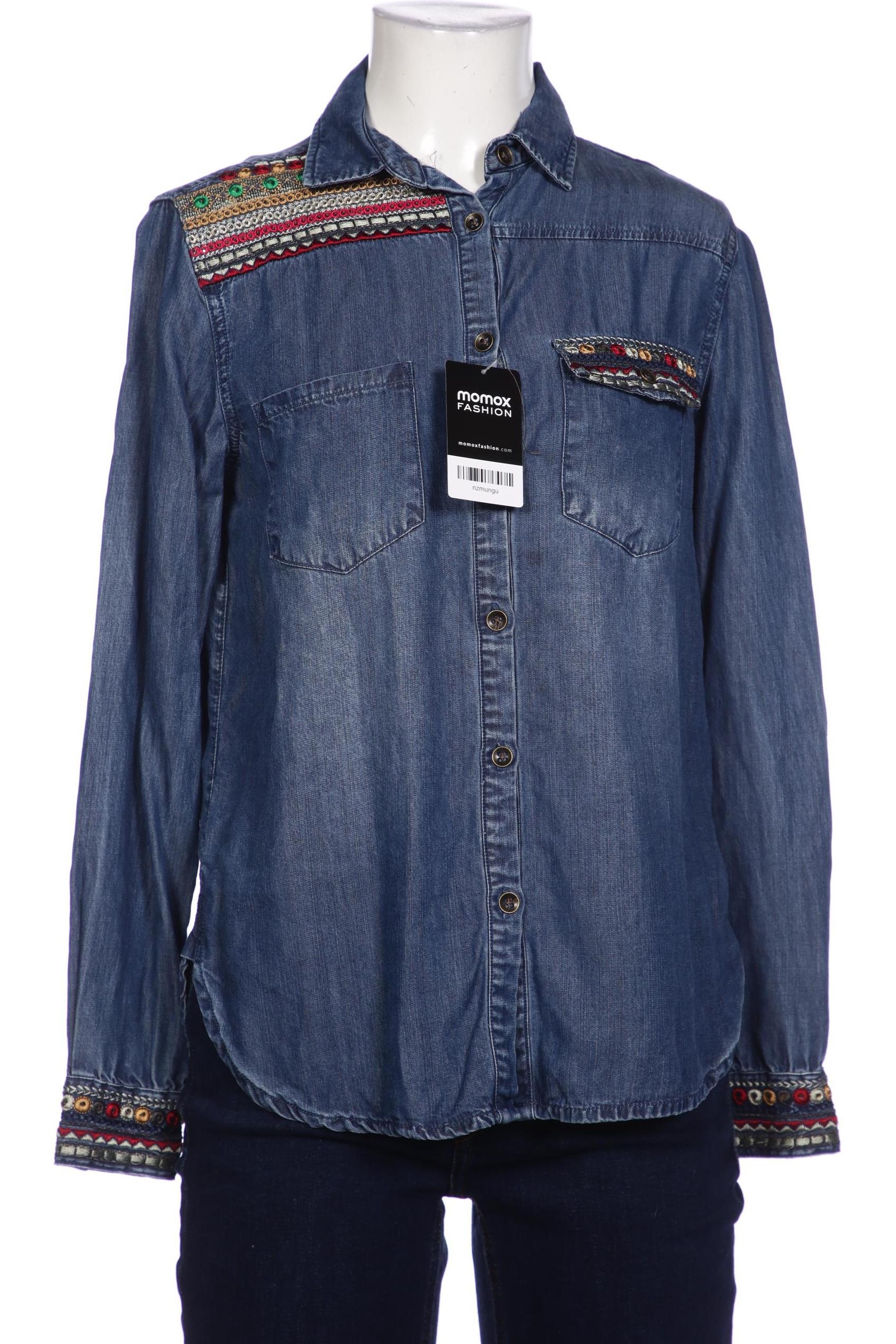 

Desigual Damen Bluse, blau, Gr. 36