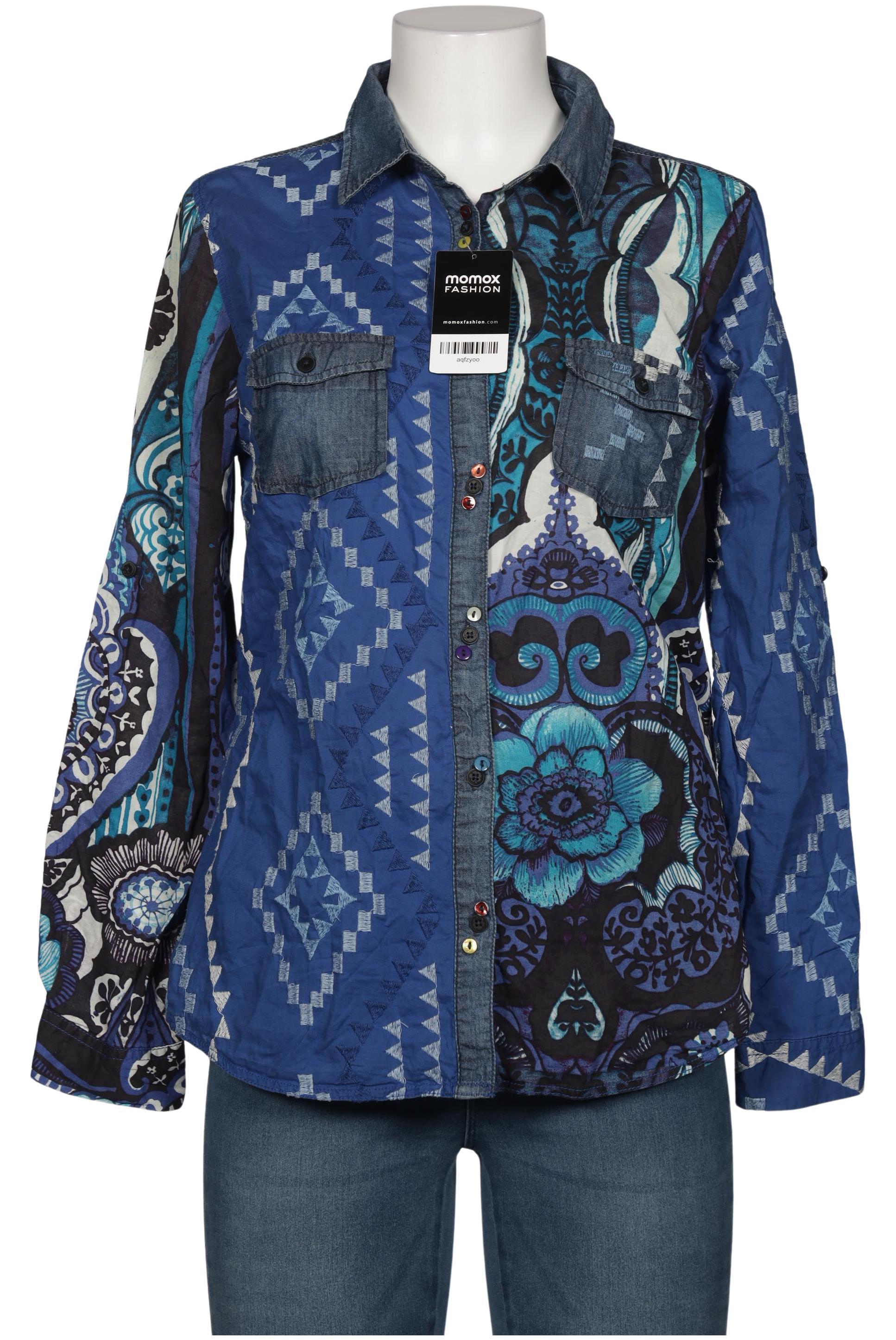 

Desigual Damen Bluse, blau, Gr. 44