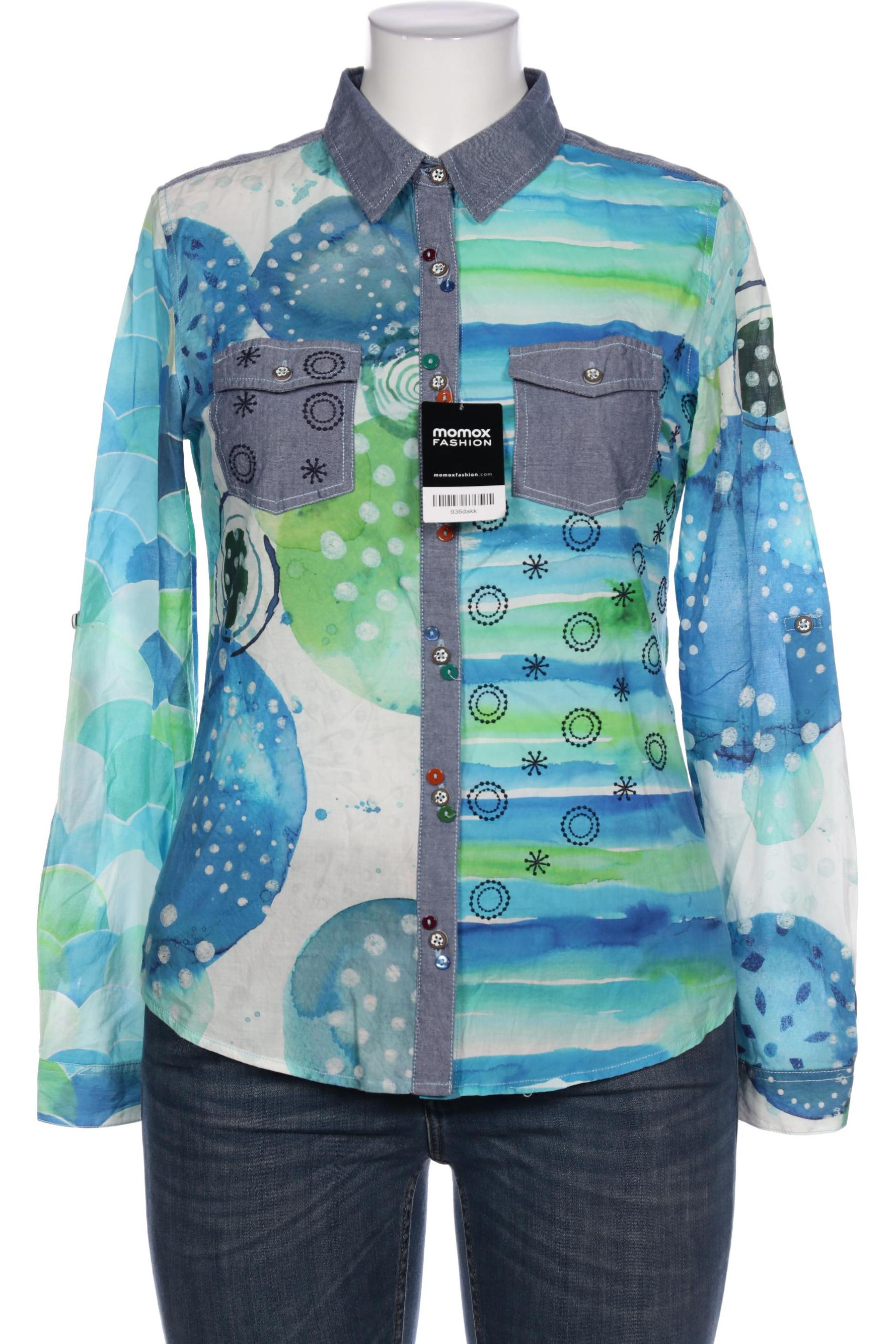 

Desigual Damen Bluse, blau, Gr. 42