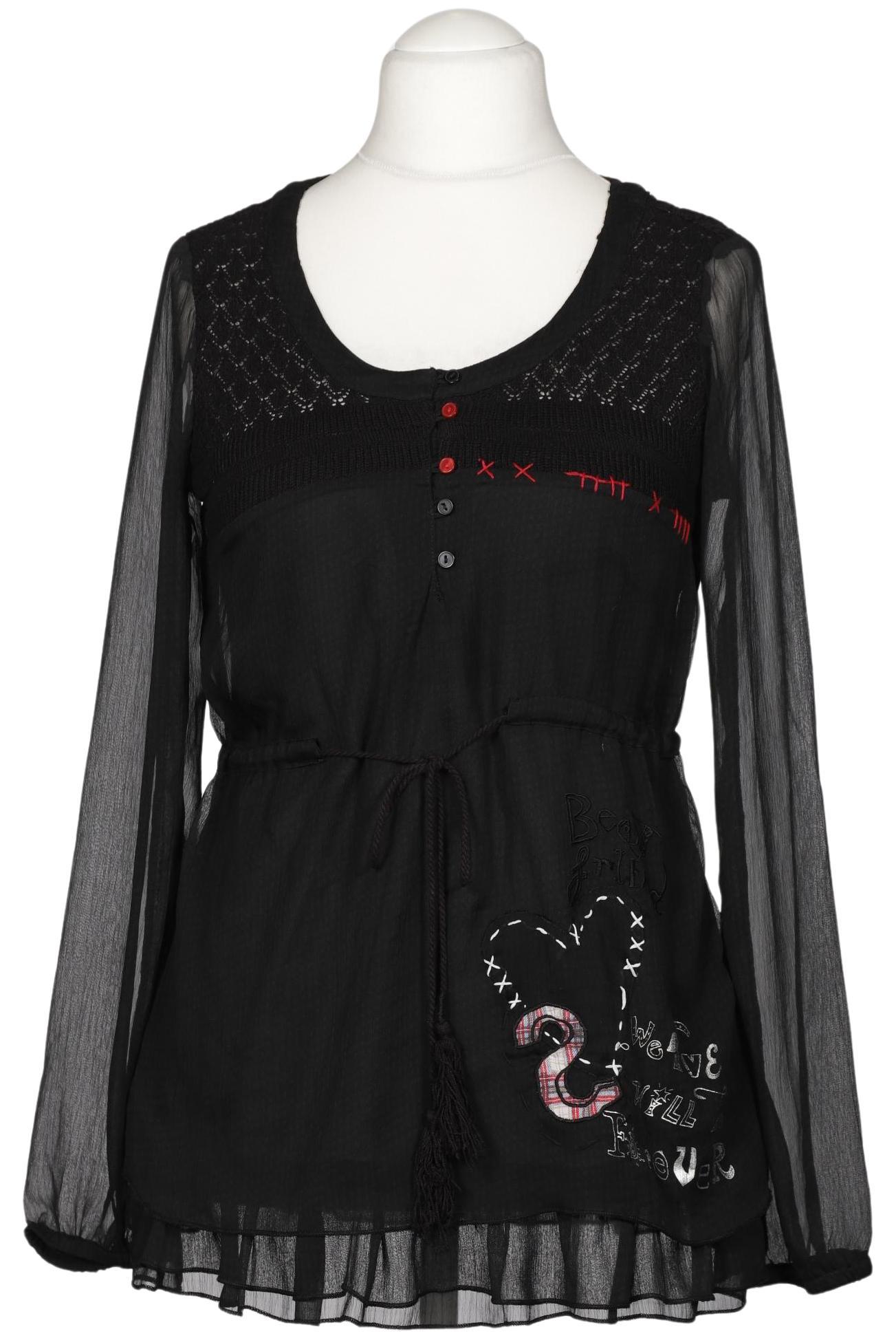 

Desigual Damen Bluse, schwarz, Gr. 42