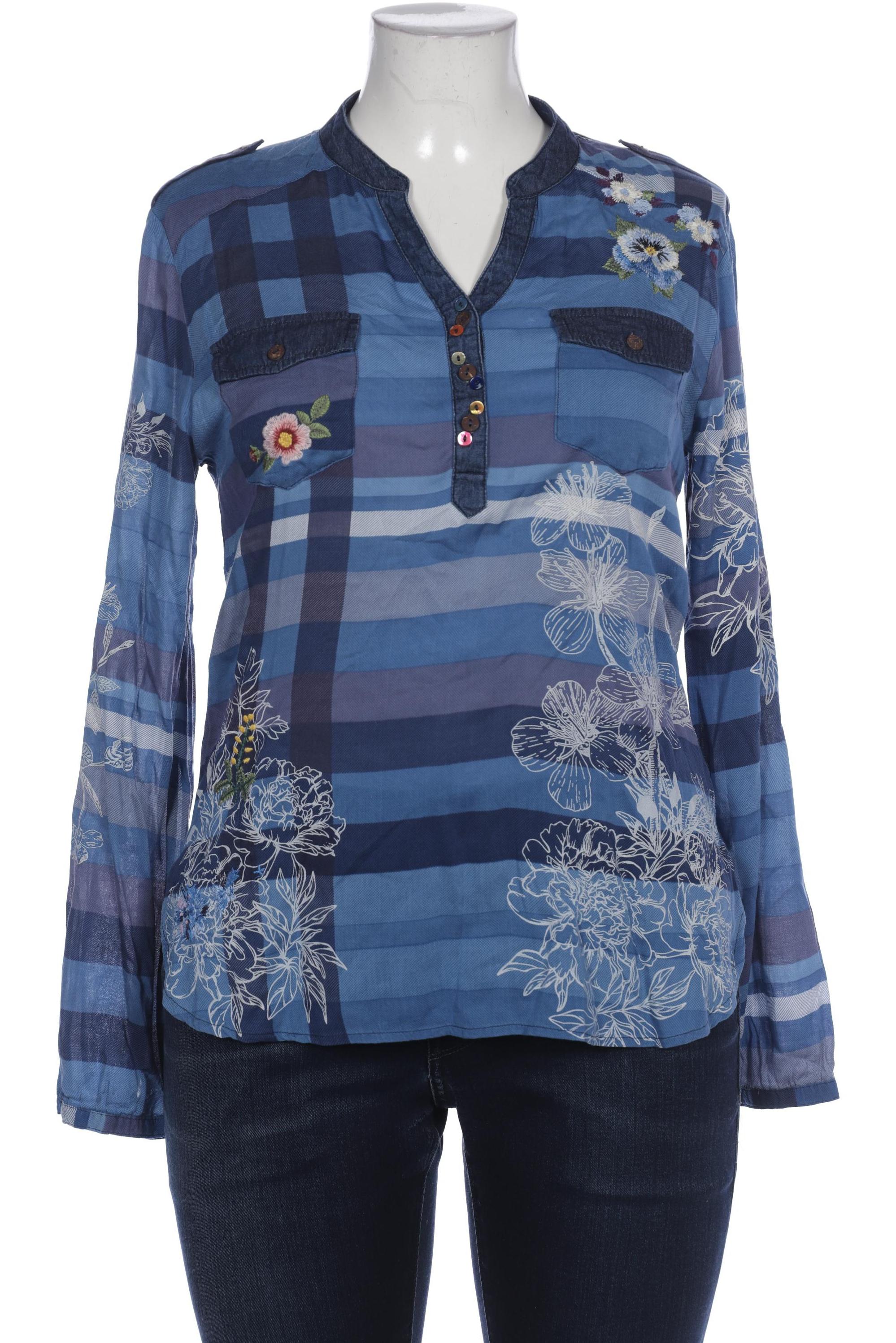 

Desigual Damen Bluse, marineblau, Gr. 42