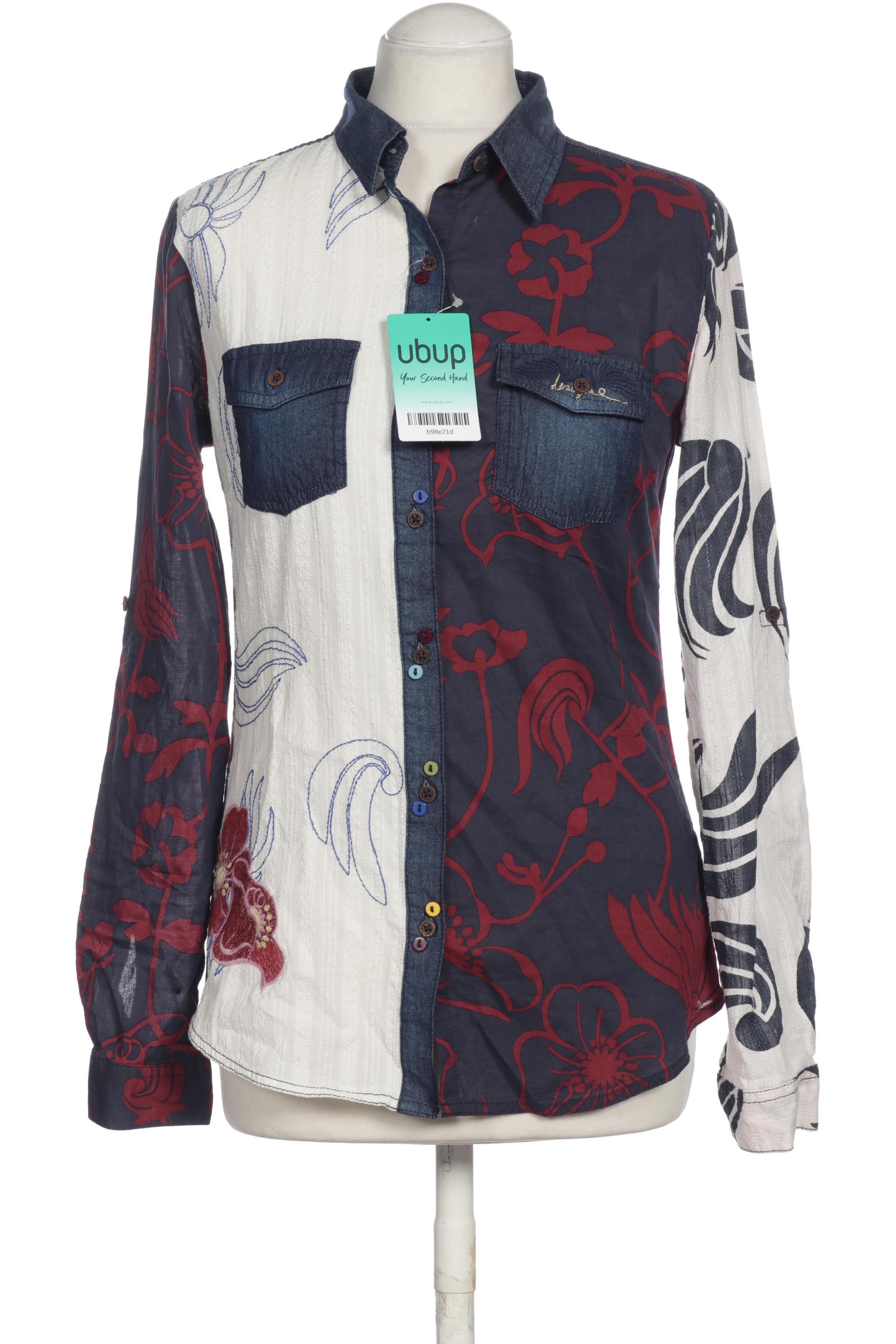 

Desigual Damen Bluse, blau, Gr.