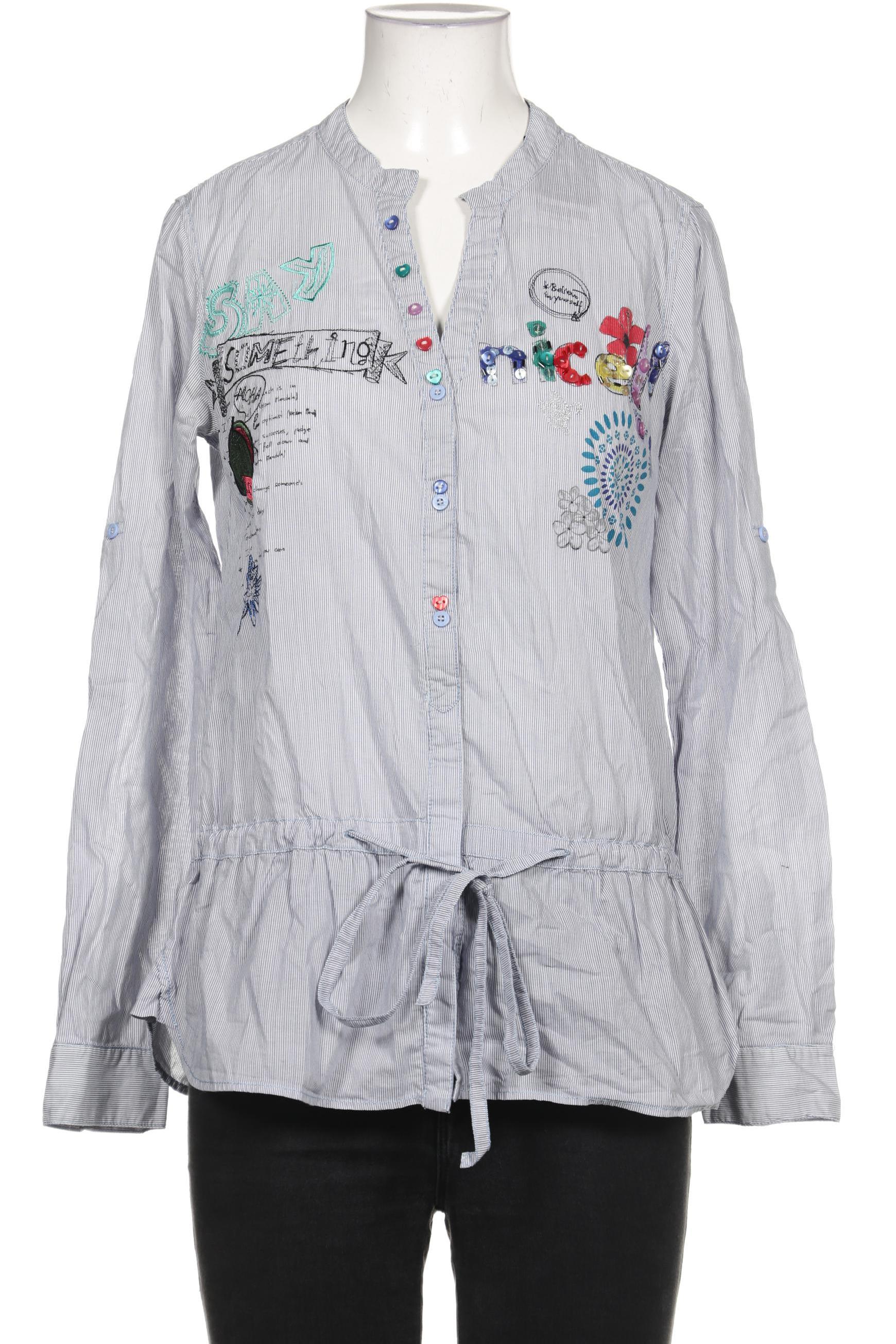 

Desigual Damen Bluse, blau, Gr. 38