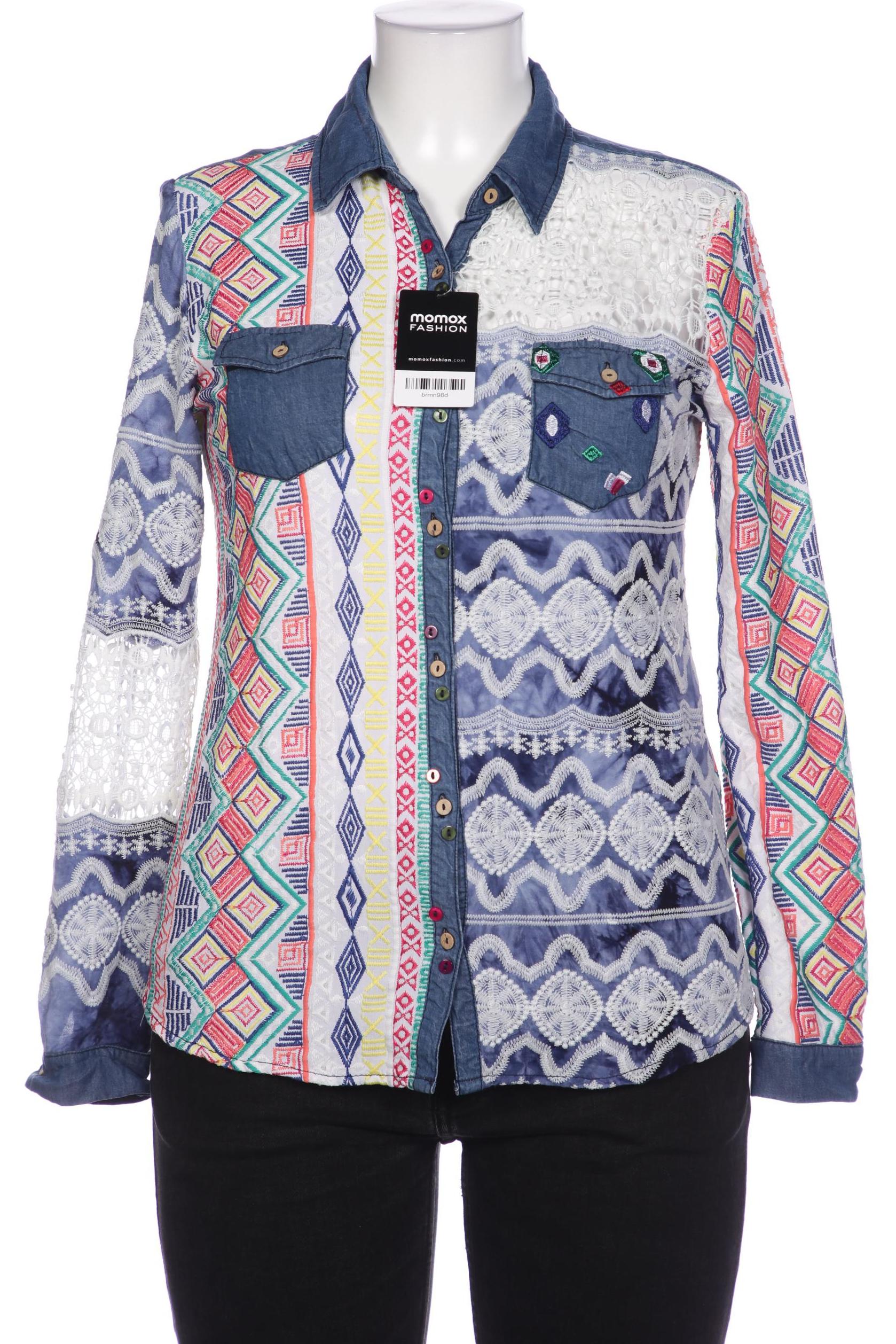 

Desigual Damen Bluse, blau, Gr. 44