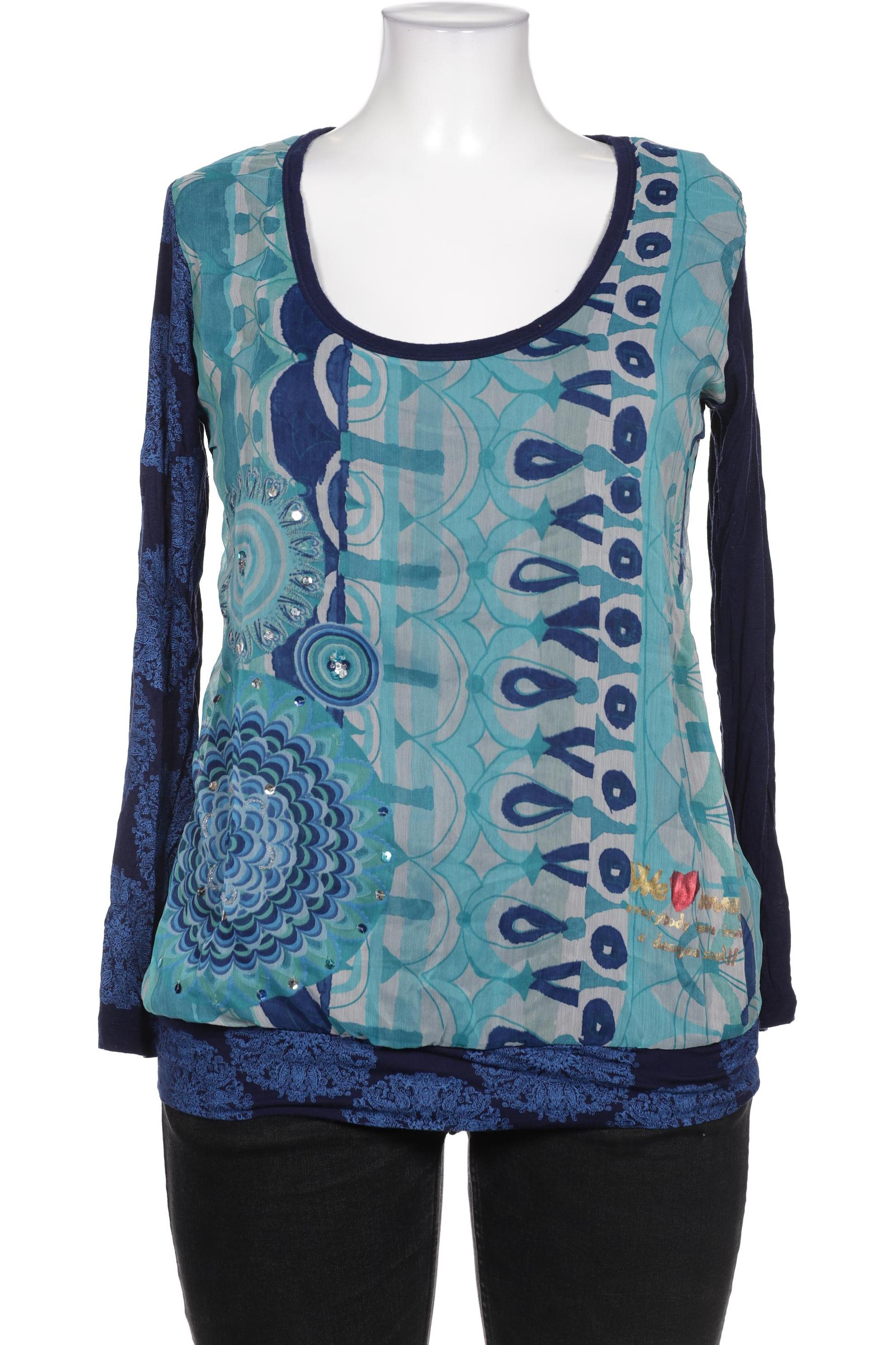 

Desigual Damen Bluse, marineblau, Gr. 44