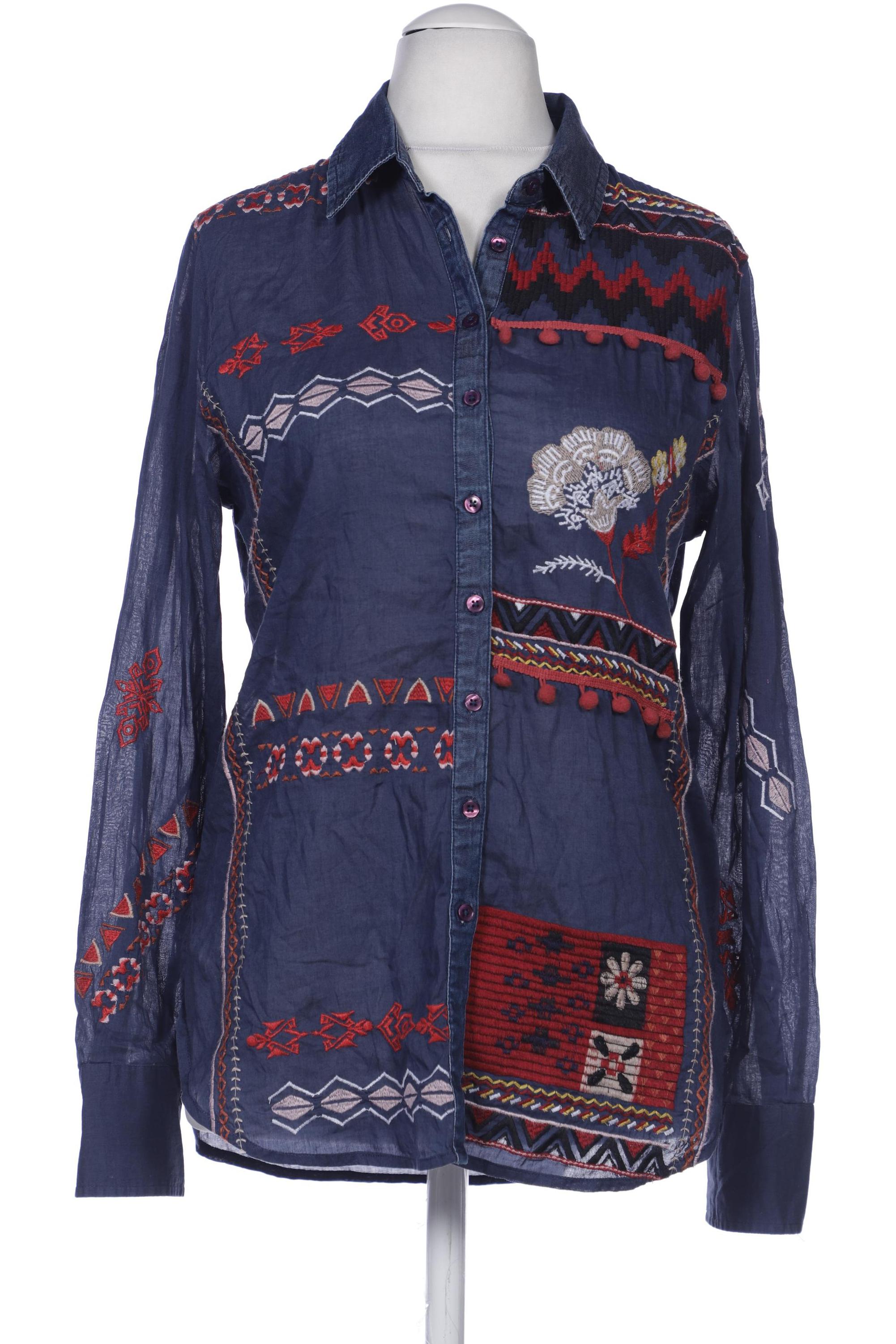 

Desigual Damen Bluse, marineblau, Gr. 38