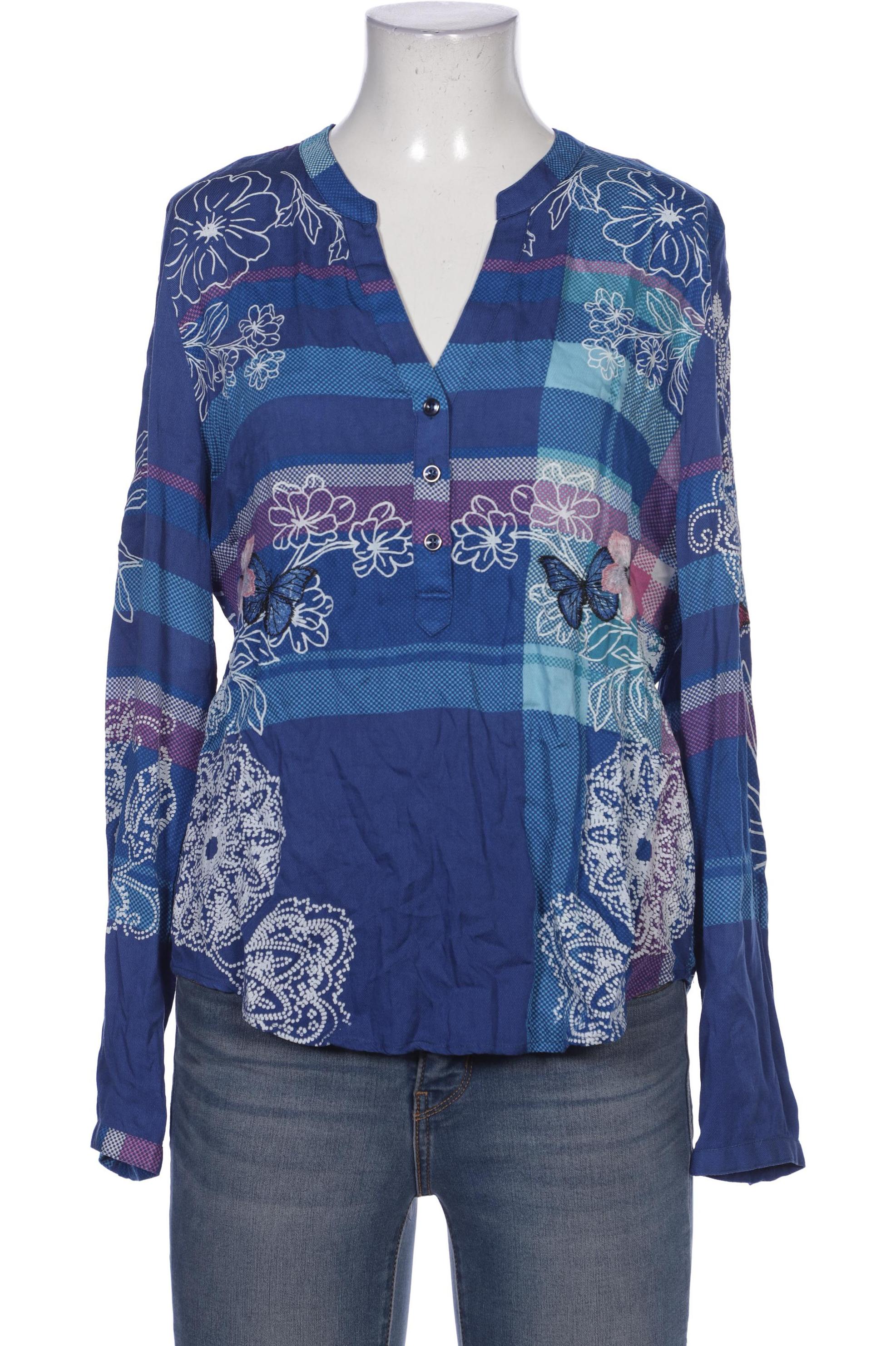 

Desigual Damen Bluse, blau, Gr. 36