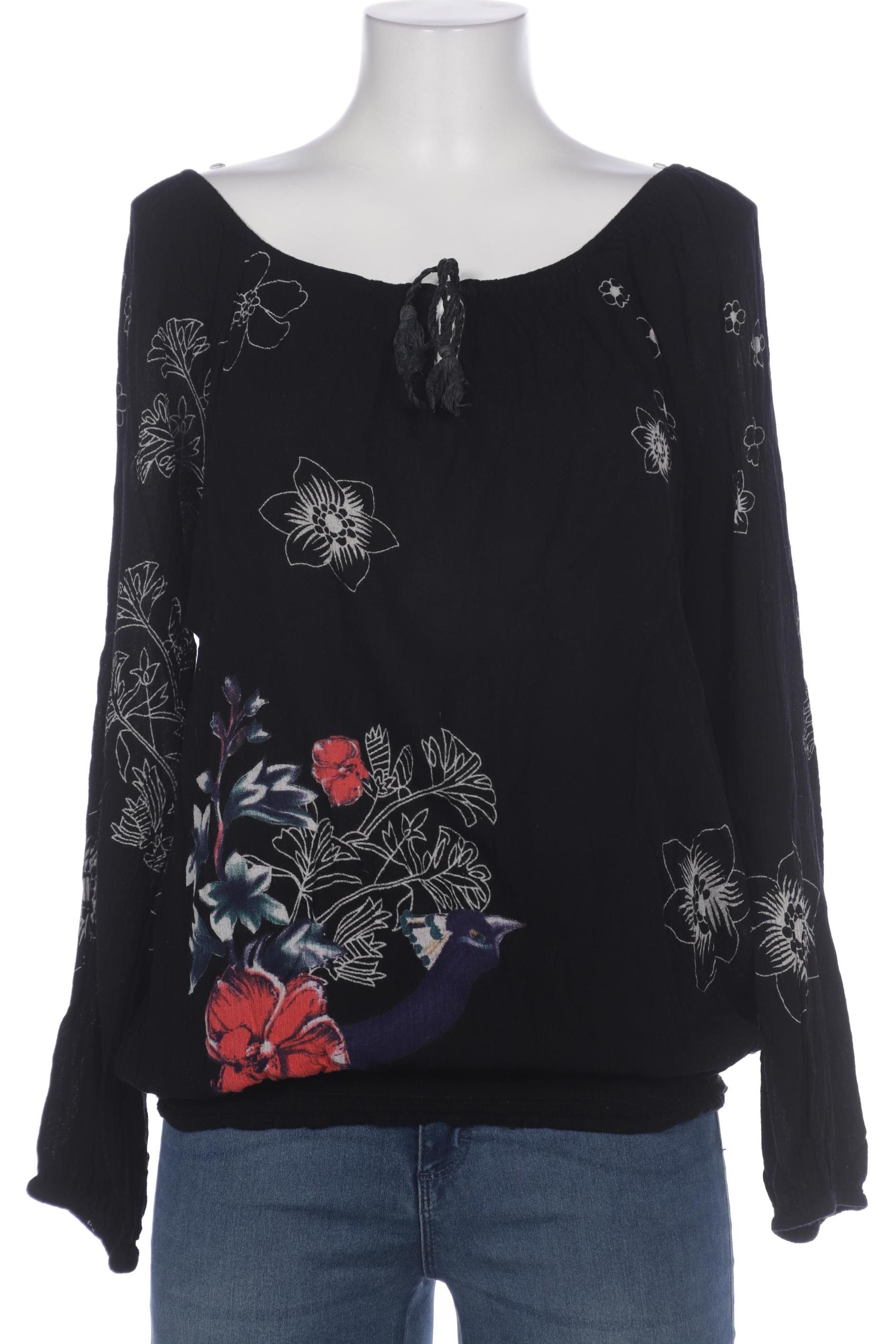 

Desigual Damen Bluse, schwarz, Gr. 42