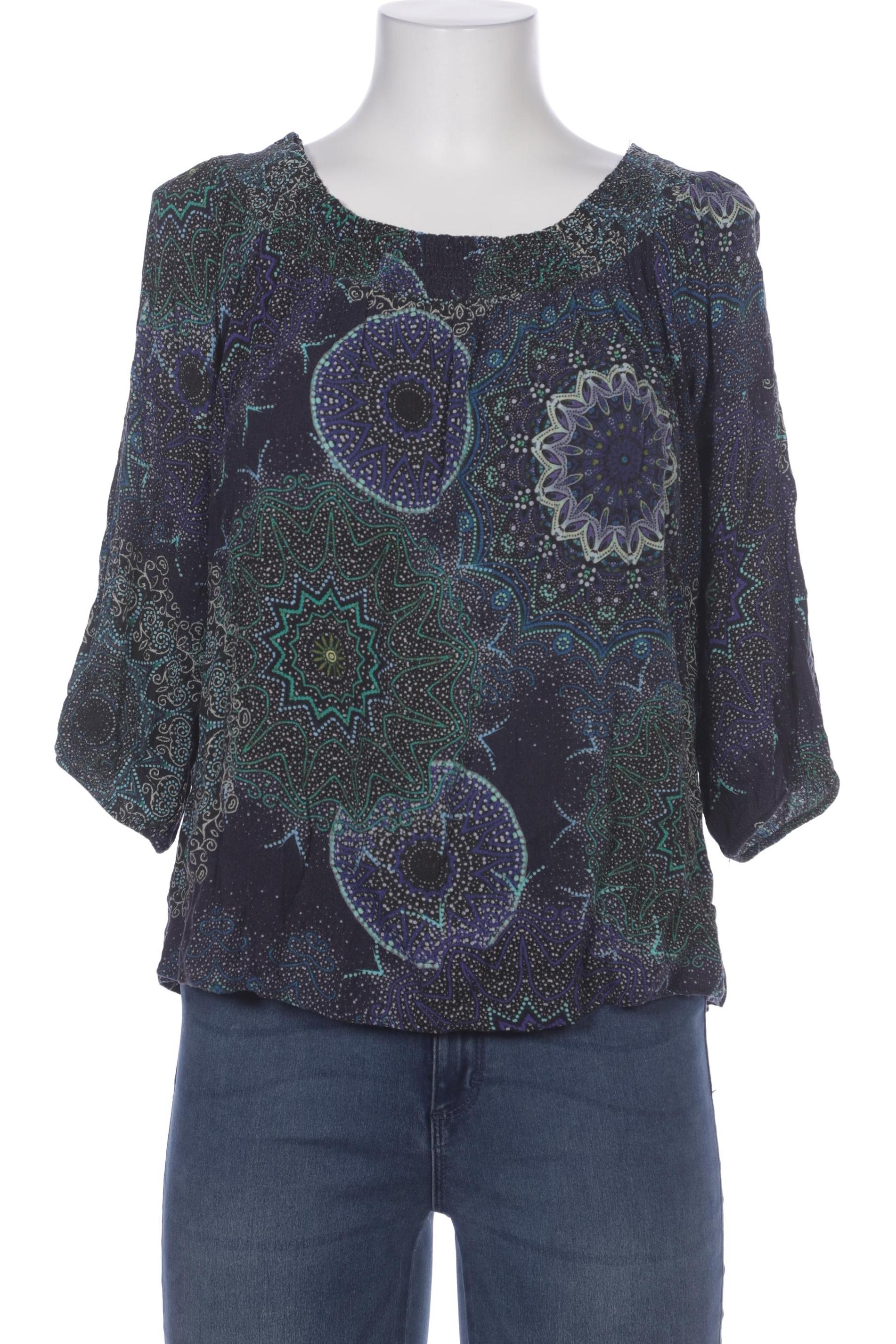 

Desigual Damen Bluse, blau, Gr. 42