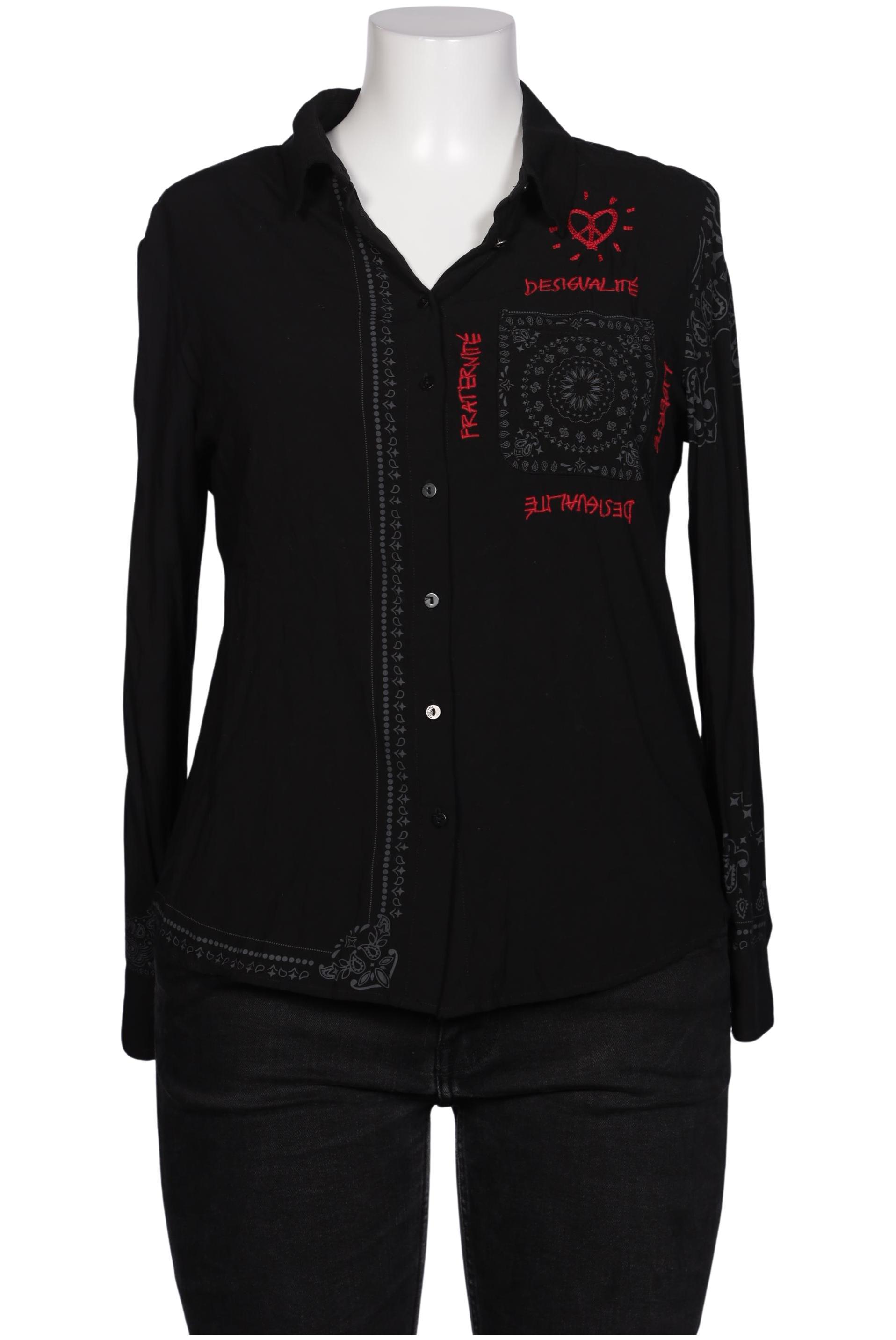 

Desigual Damen Bluse, schwarz, Gr. 42