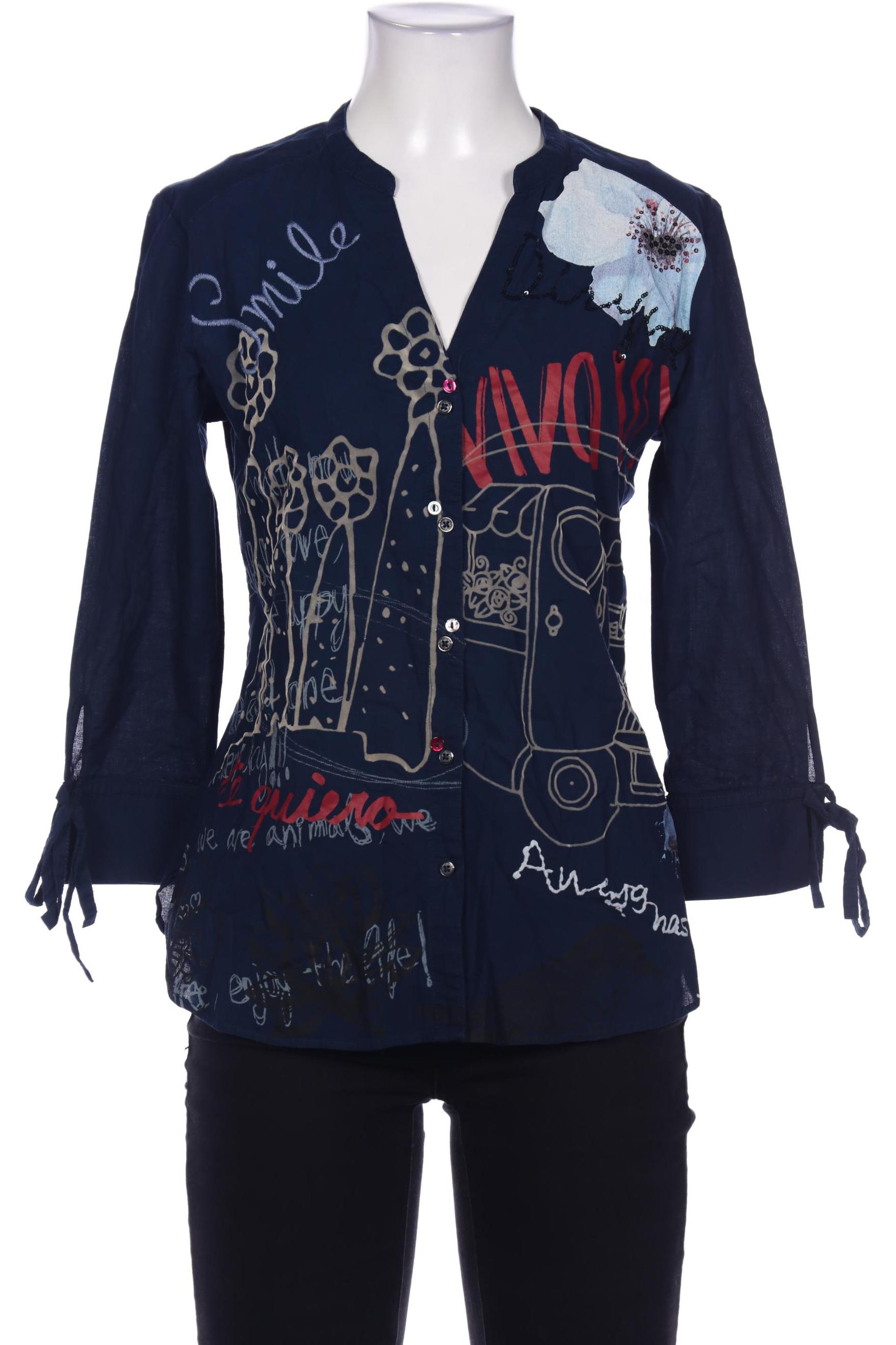 

Desigual Damen Bluse, marineblau, Gr. 34